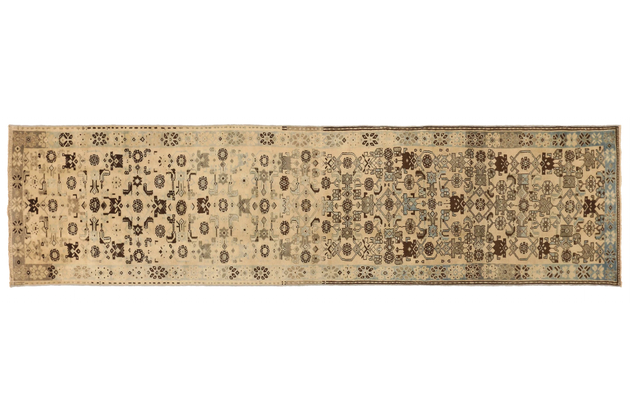 Antique Persian Azarbaijan Transitional Rug 73817