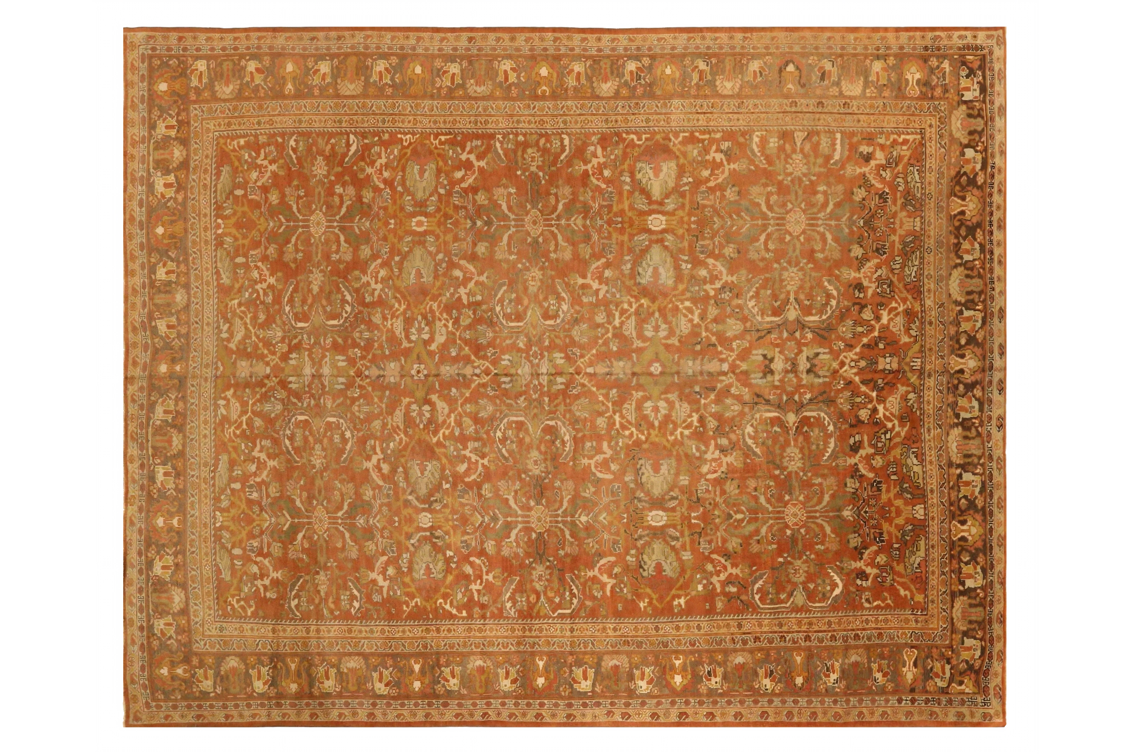 Antique Persian Sultanabad Traditional Rug 73832