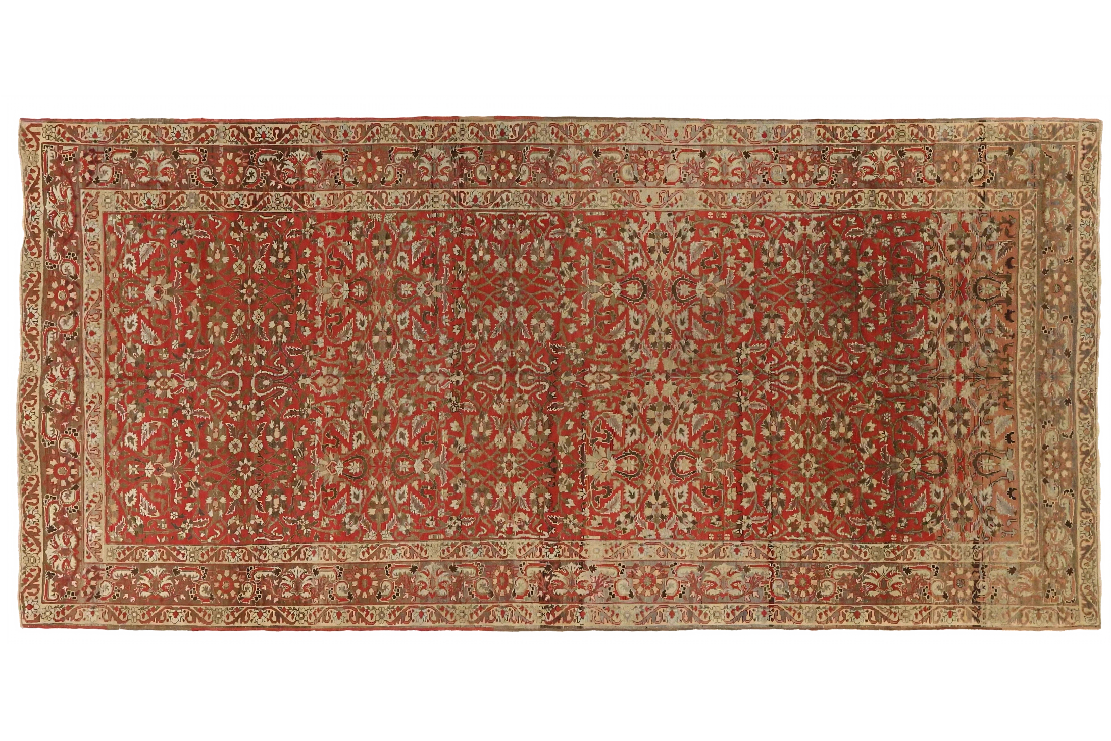 Antique India Agra Traditional Rug 73836
