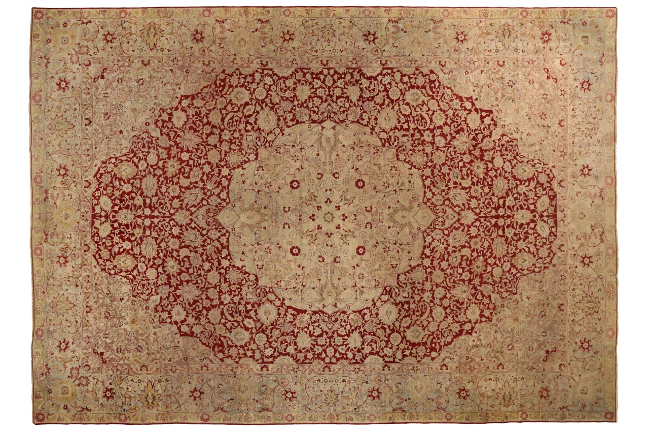 Antique Persian Yazd Traditional Rug 73838