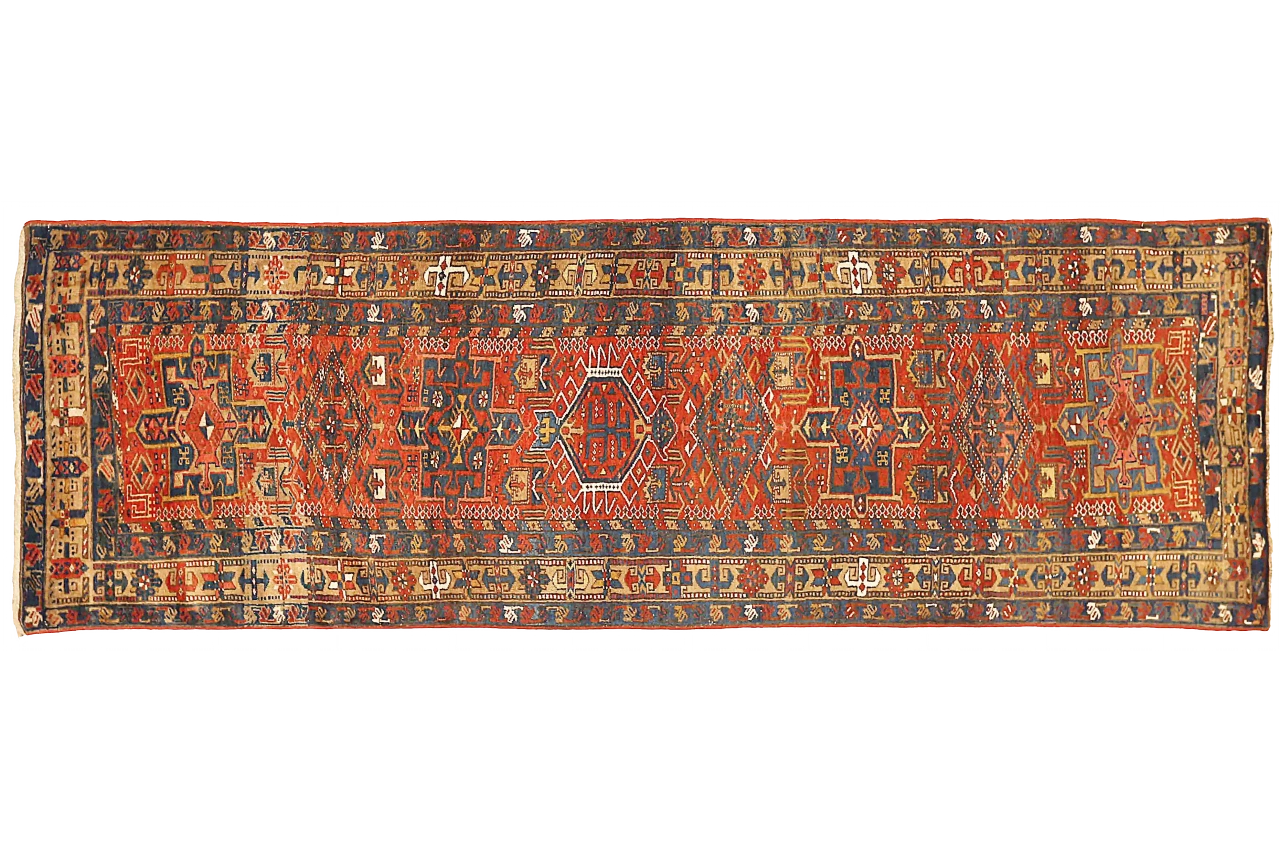 Antique Persian Heriz Traditional Rug 73845
