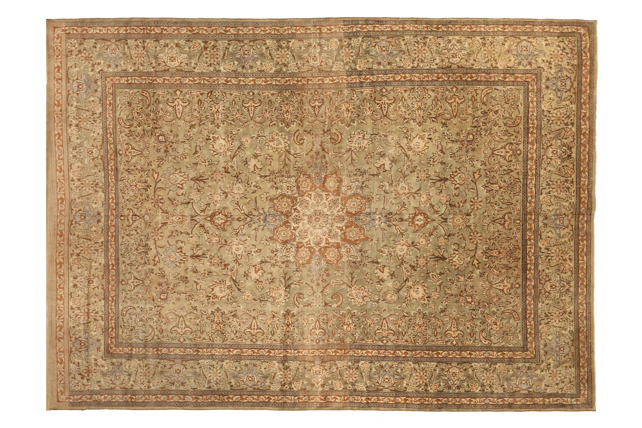 Antique Persian Kerman Traditional Rug 73848