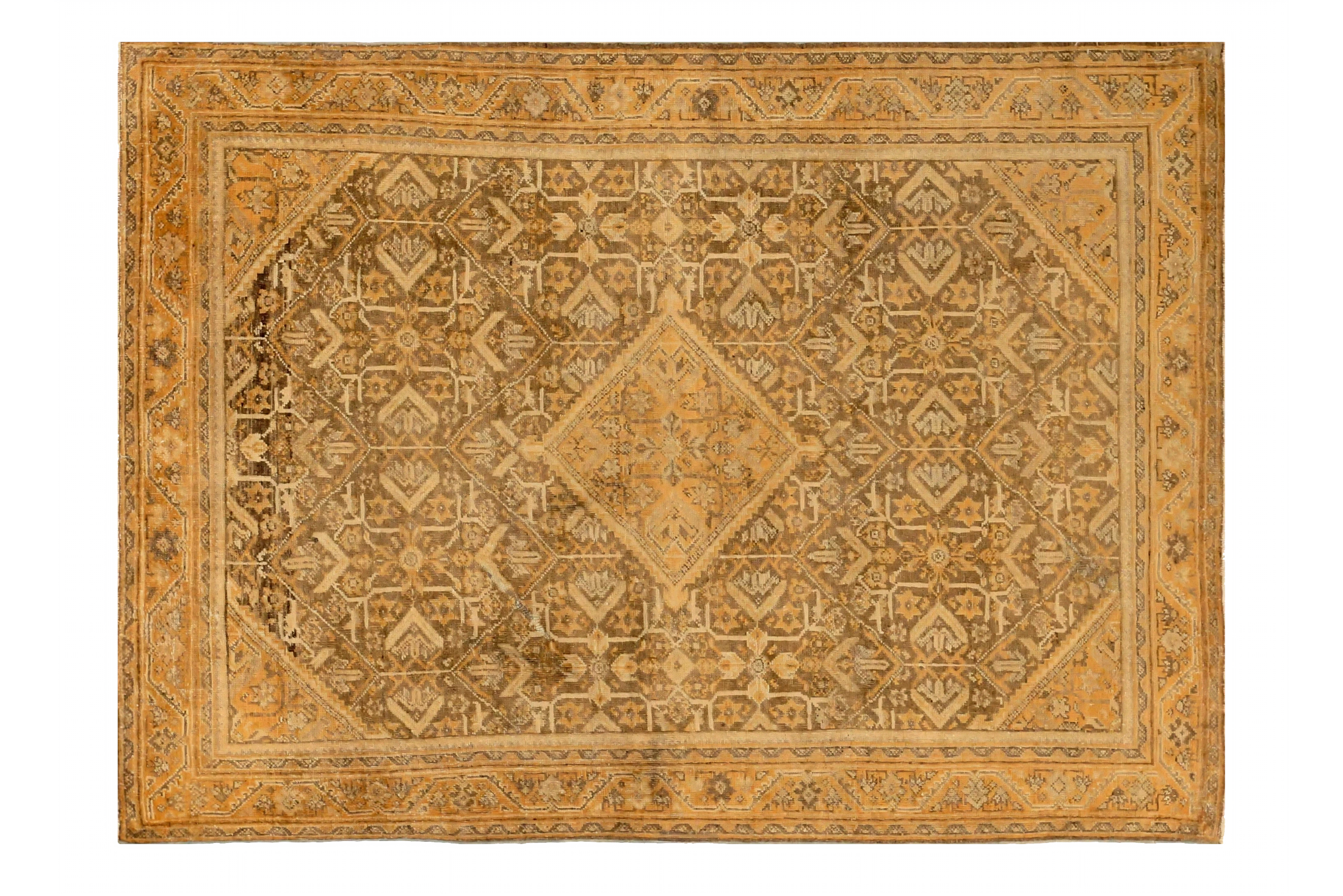 Antique Persian Meshkabad Traditional Rug 73853