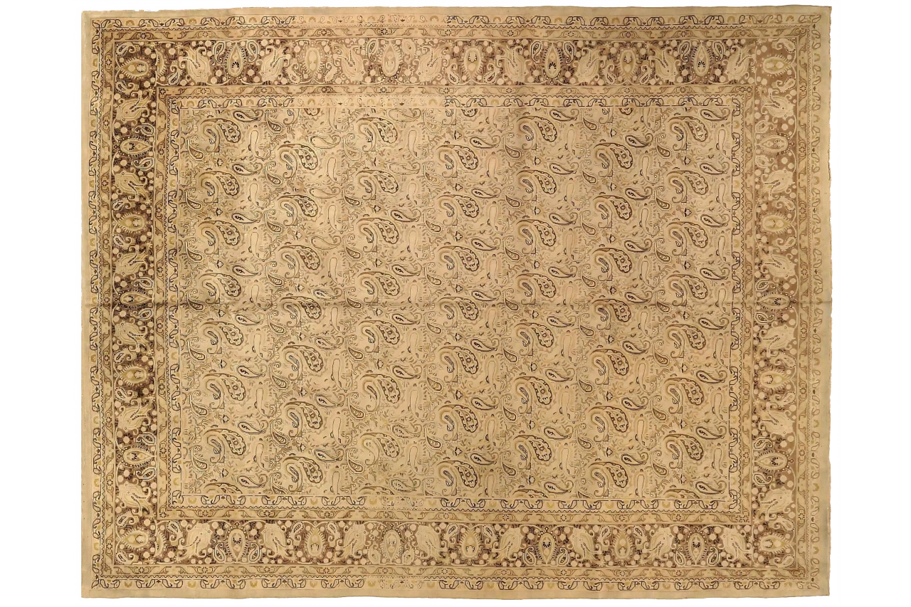 Antique Persian Kashmir Transitional Rug 73867