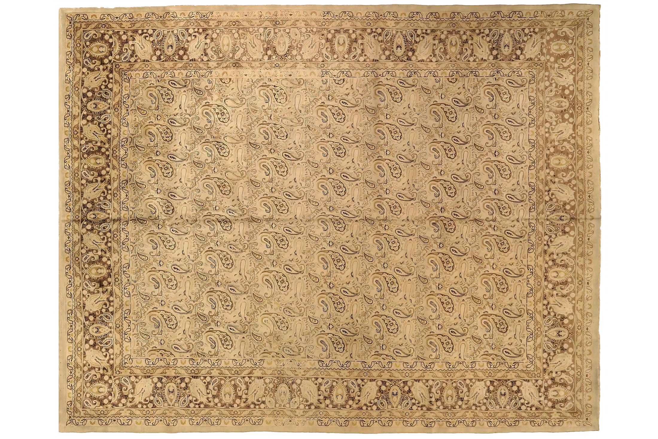 Antique Persian Kashmir Transitional Rug 73867