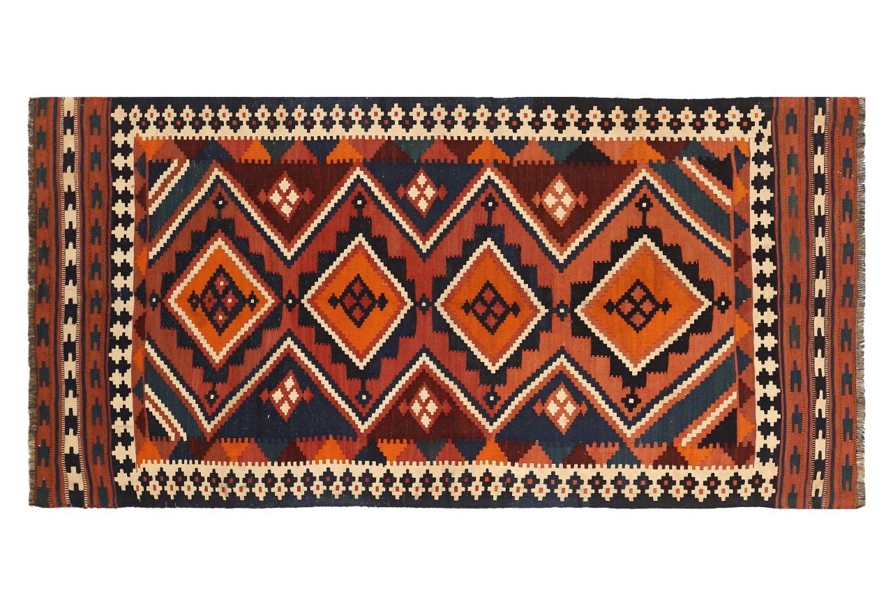 Antique Persian Traditional Rug 73870