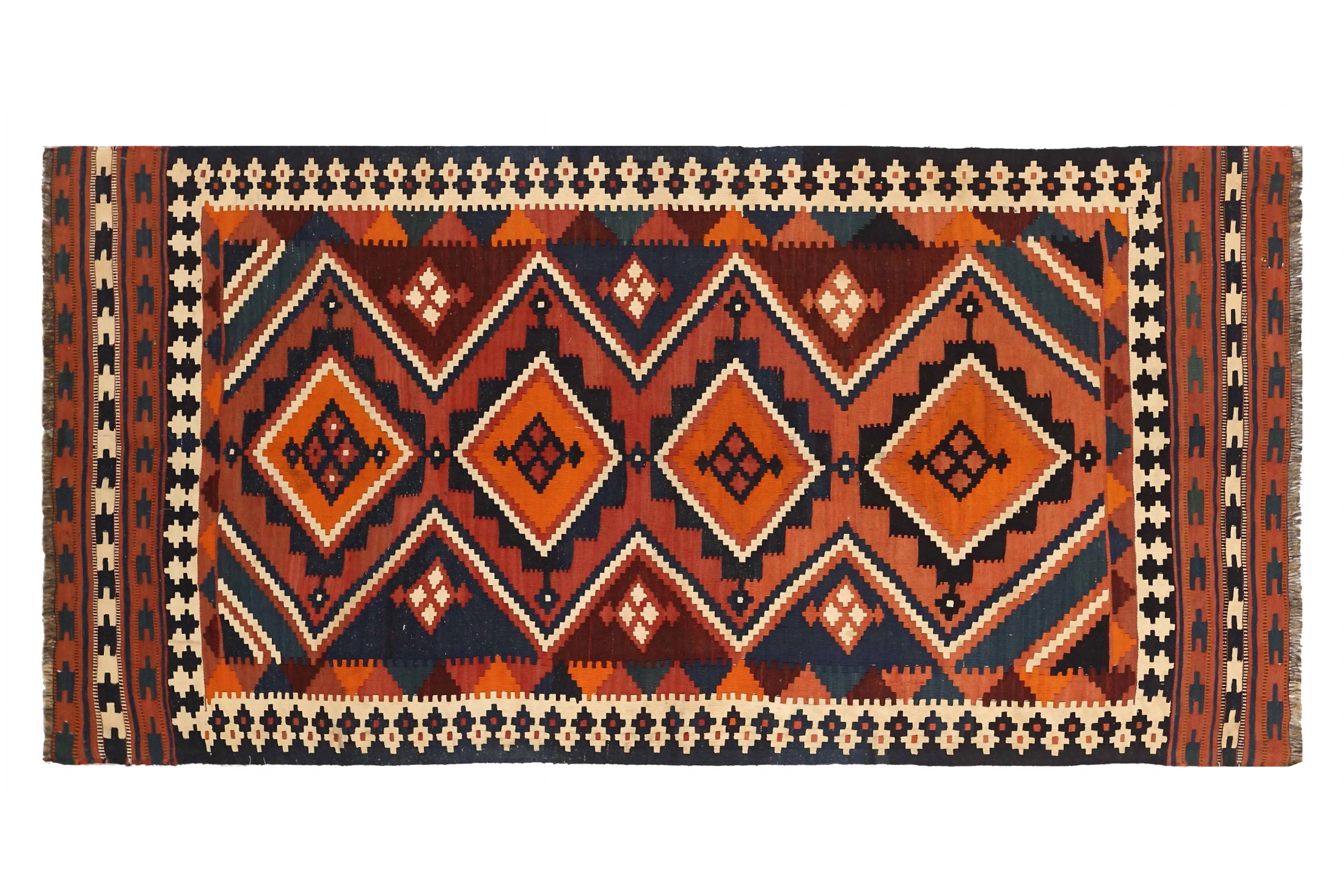 Antique Persian Traditional Rug 73870