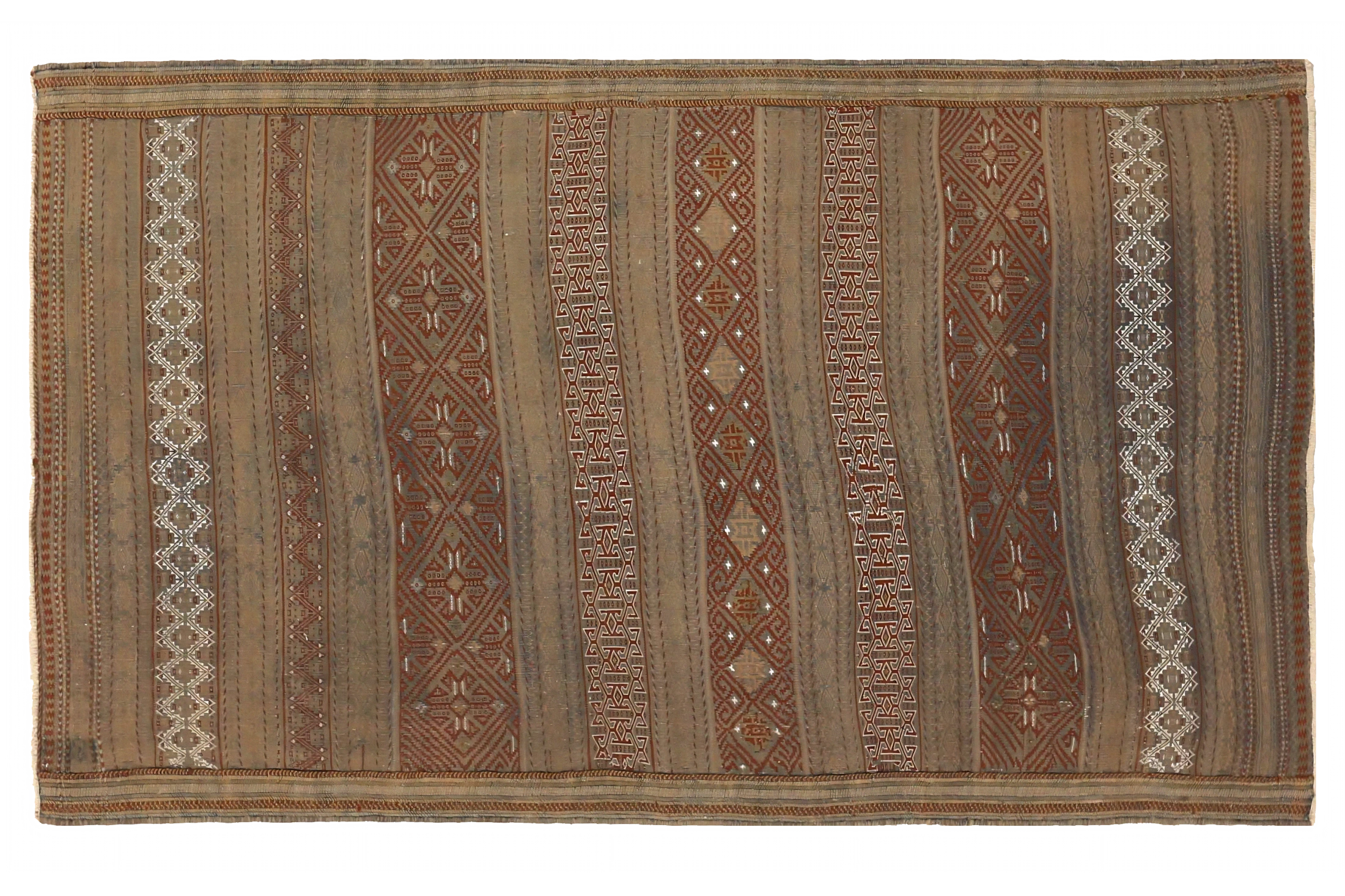 Antique Persian Transitional Rug 73902