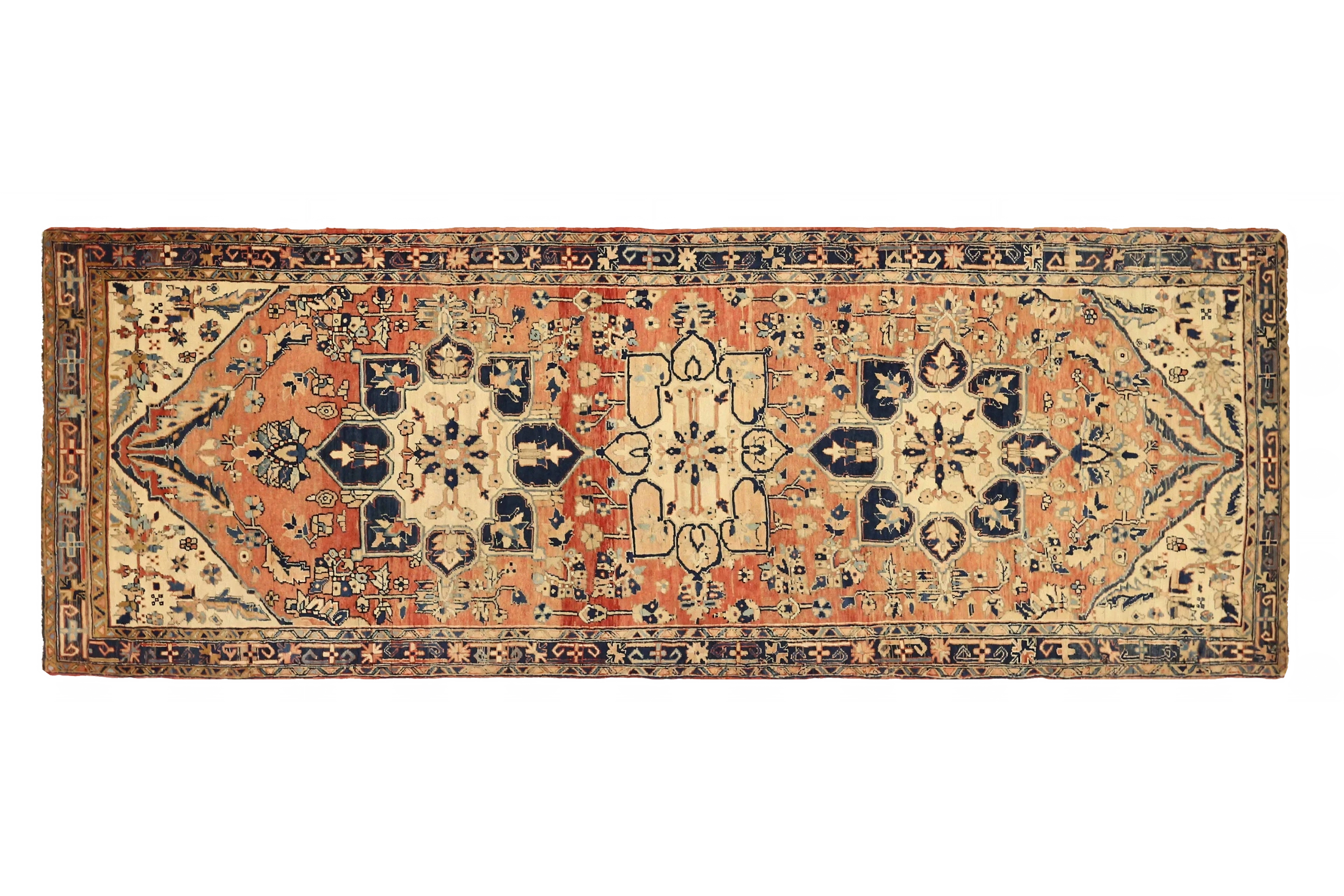 Antique Persian Heriz Traditional Rug 73911
