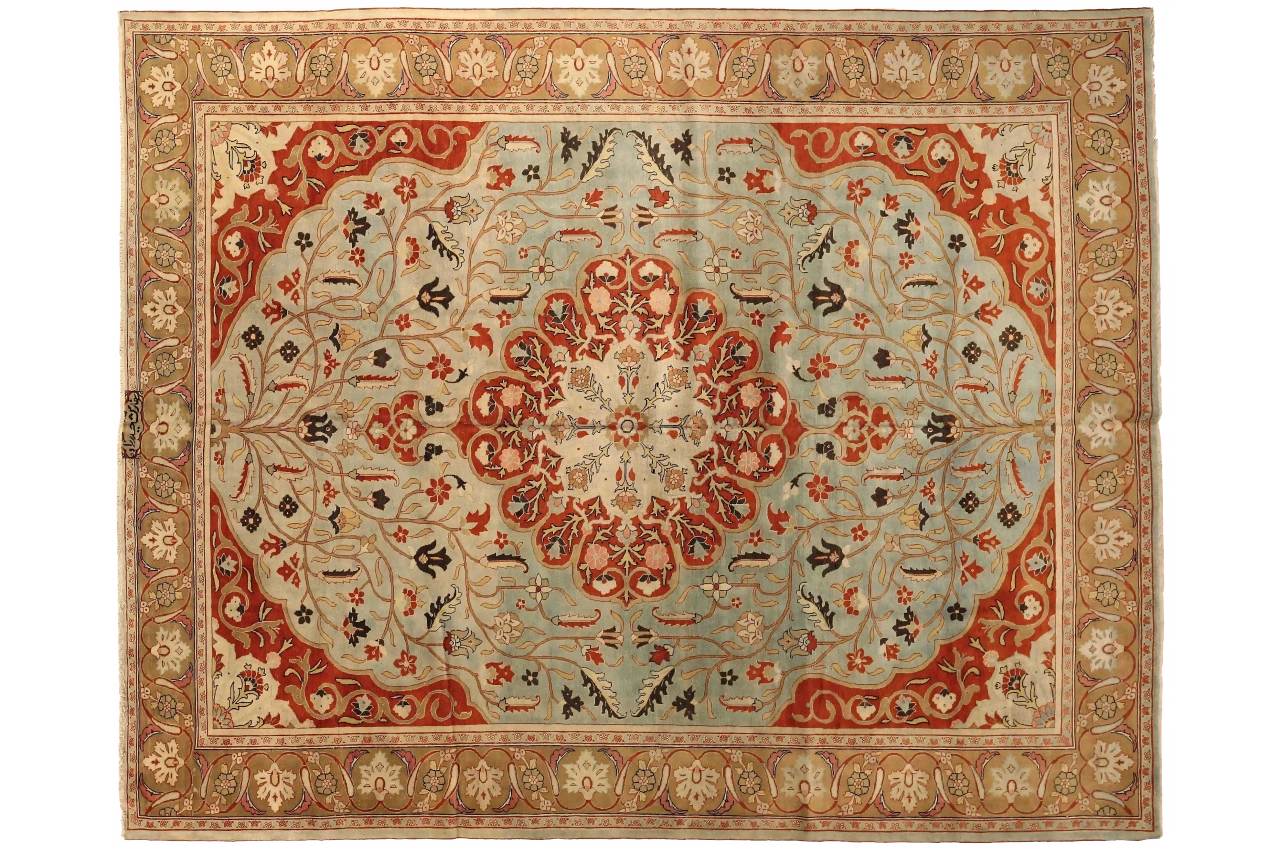 Antique Persian Tabriz Traditional Rug 73914