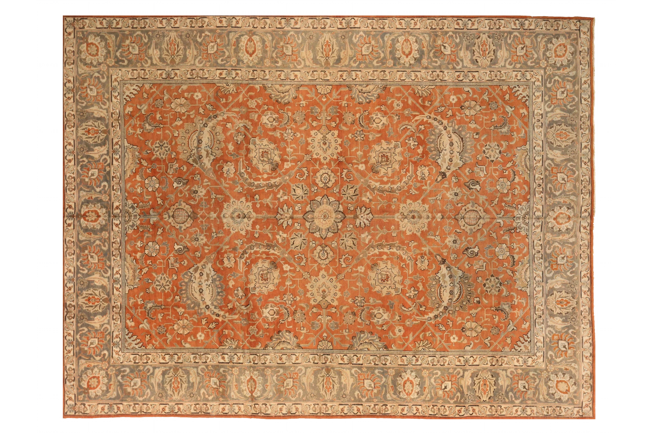 Antique Persian Tabriz Traditional Rug 73915