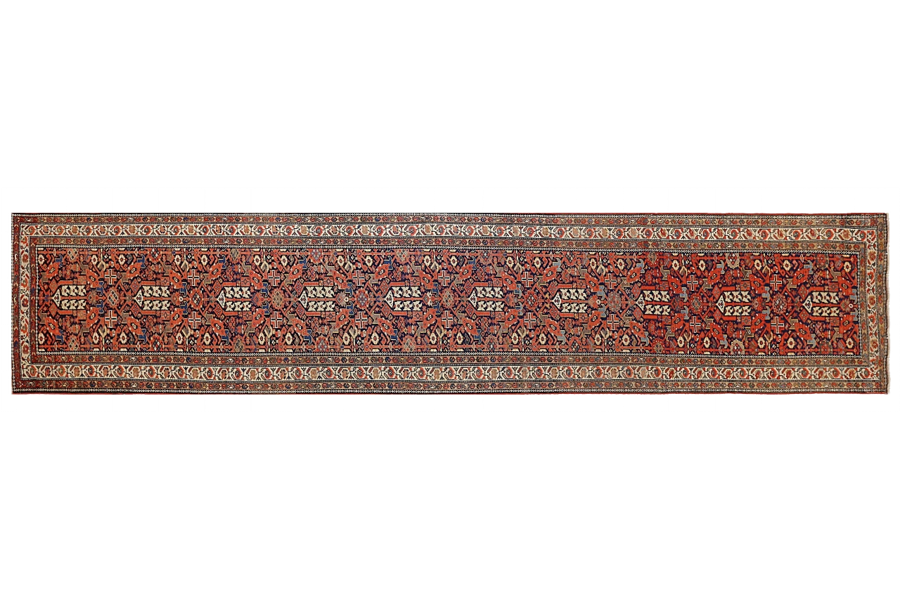 Antique Persian Malayer Traditional Rug 73925