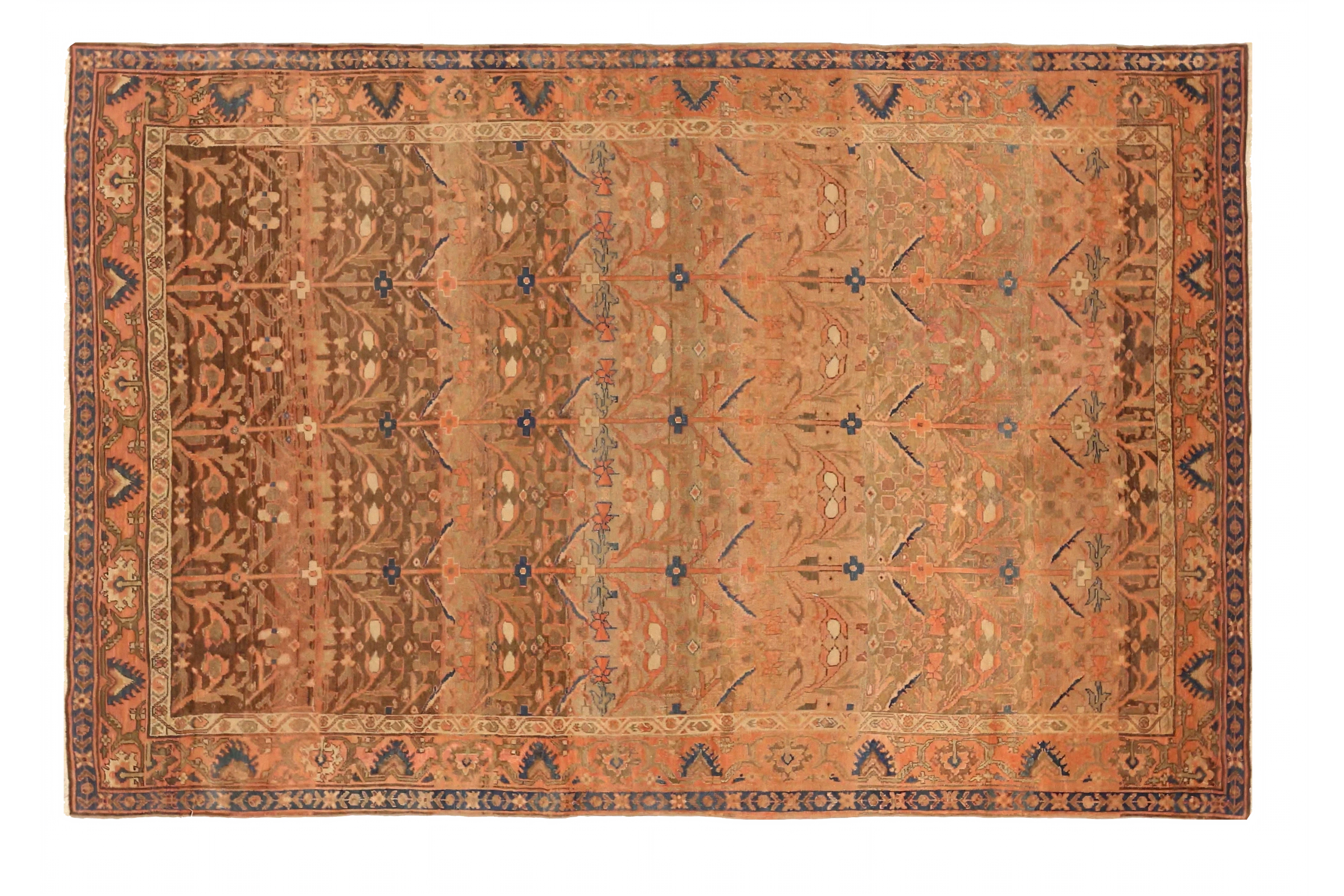 Antique Persian Malayer Transitional Rug 73928