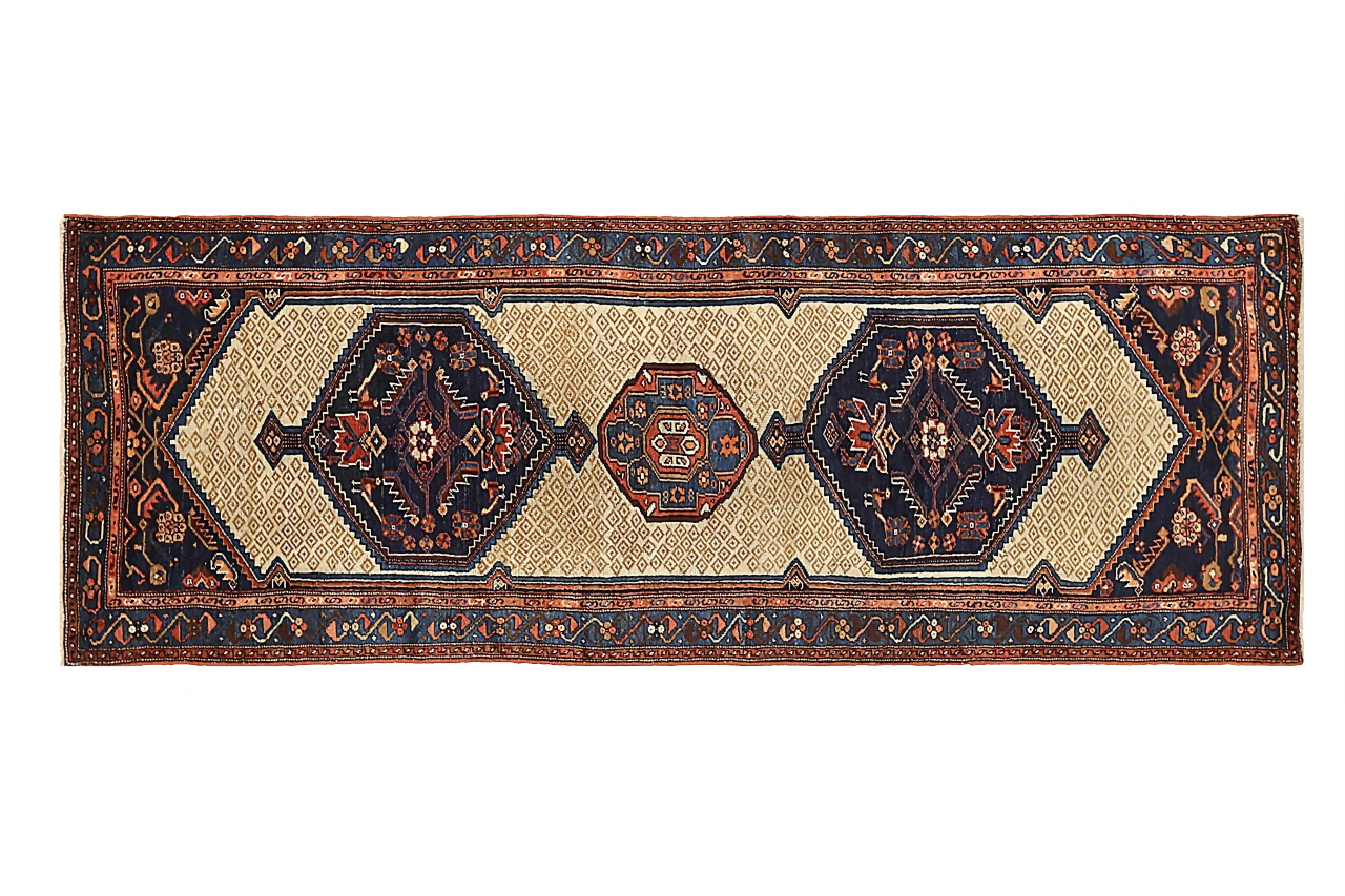 Antique Persian Zanjan Traditional Rug 73974
