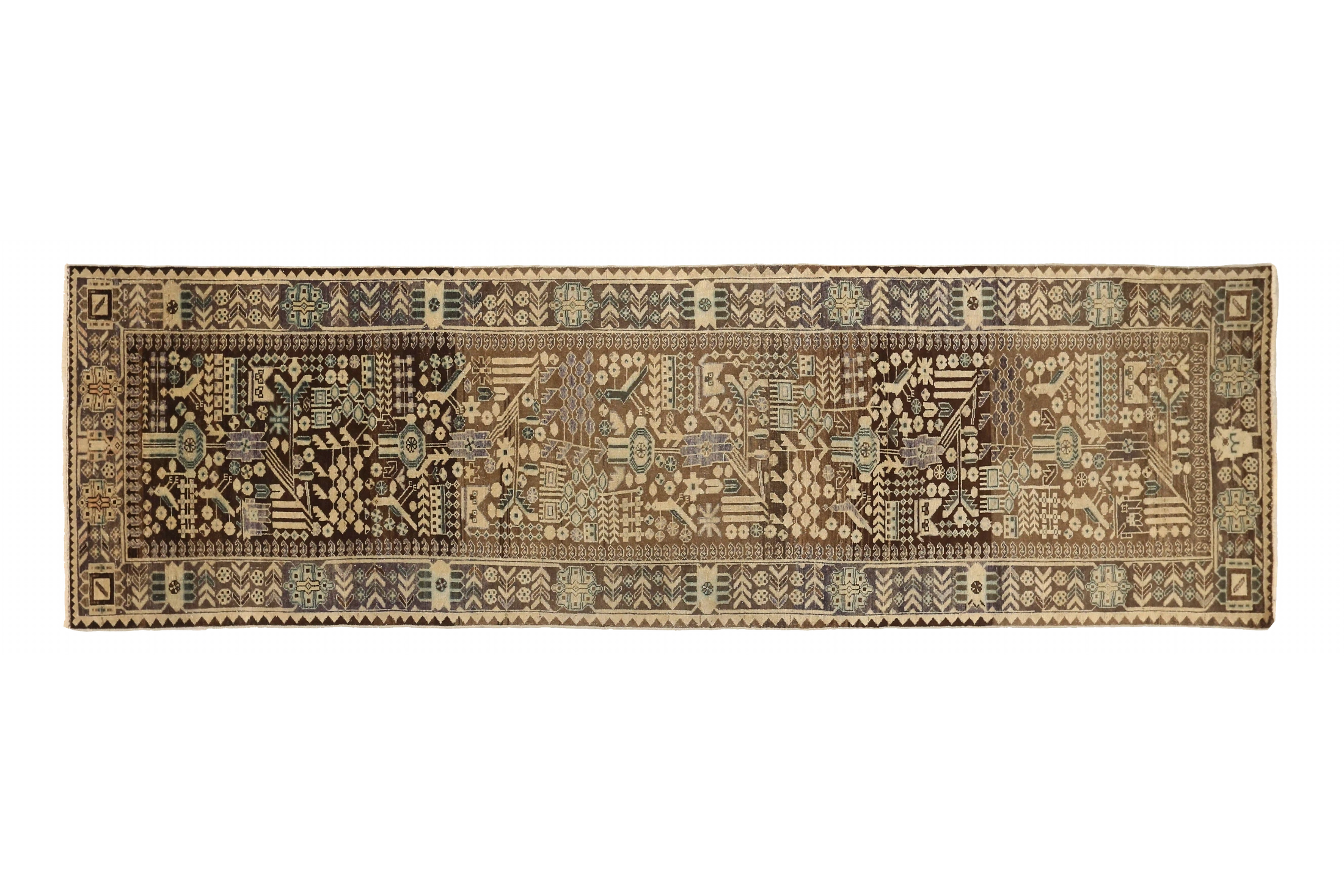 Antique Persian Malayer Transitional Rug 73998