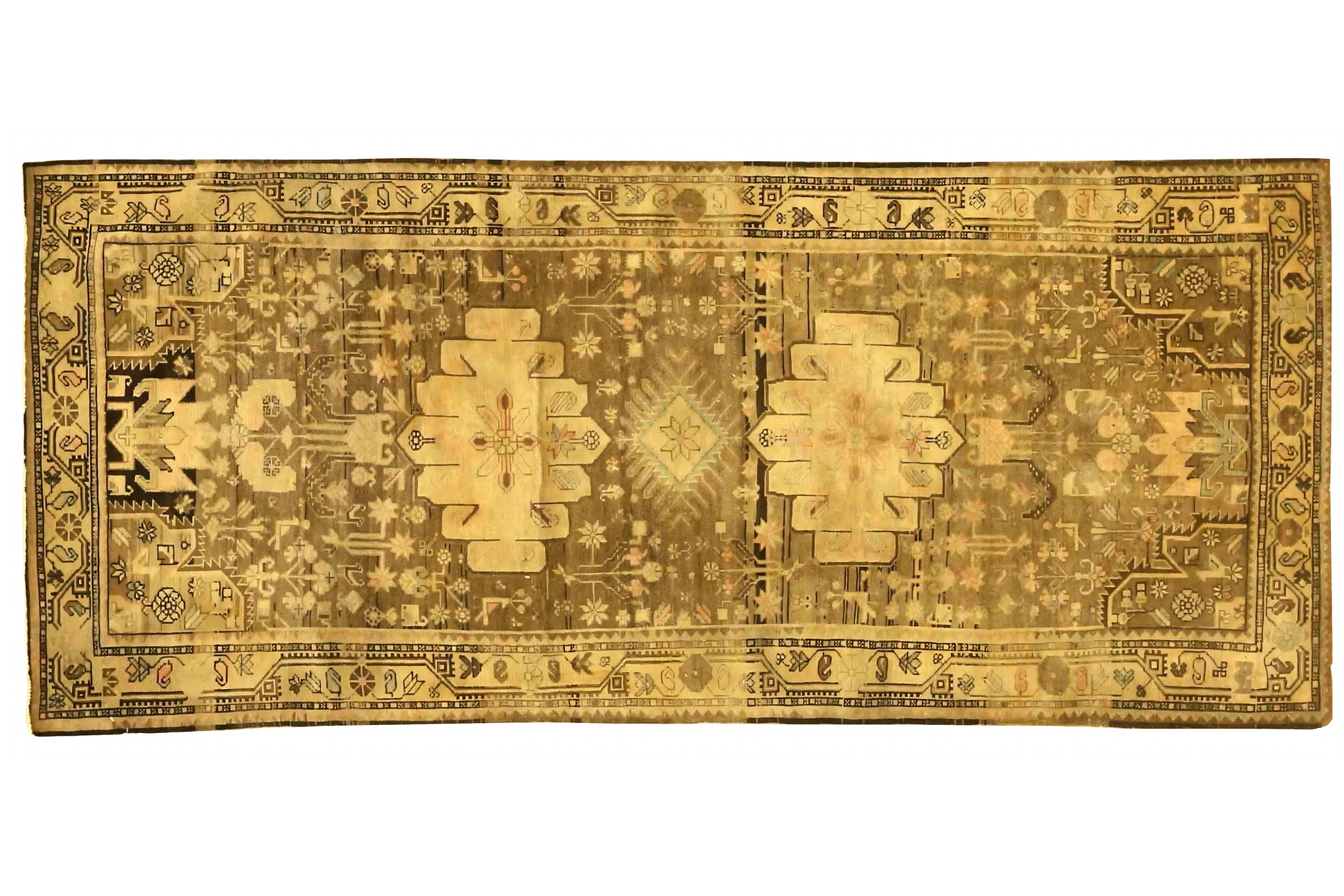 Antique Persian Transitional Rug 74024