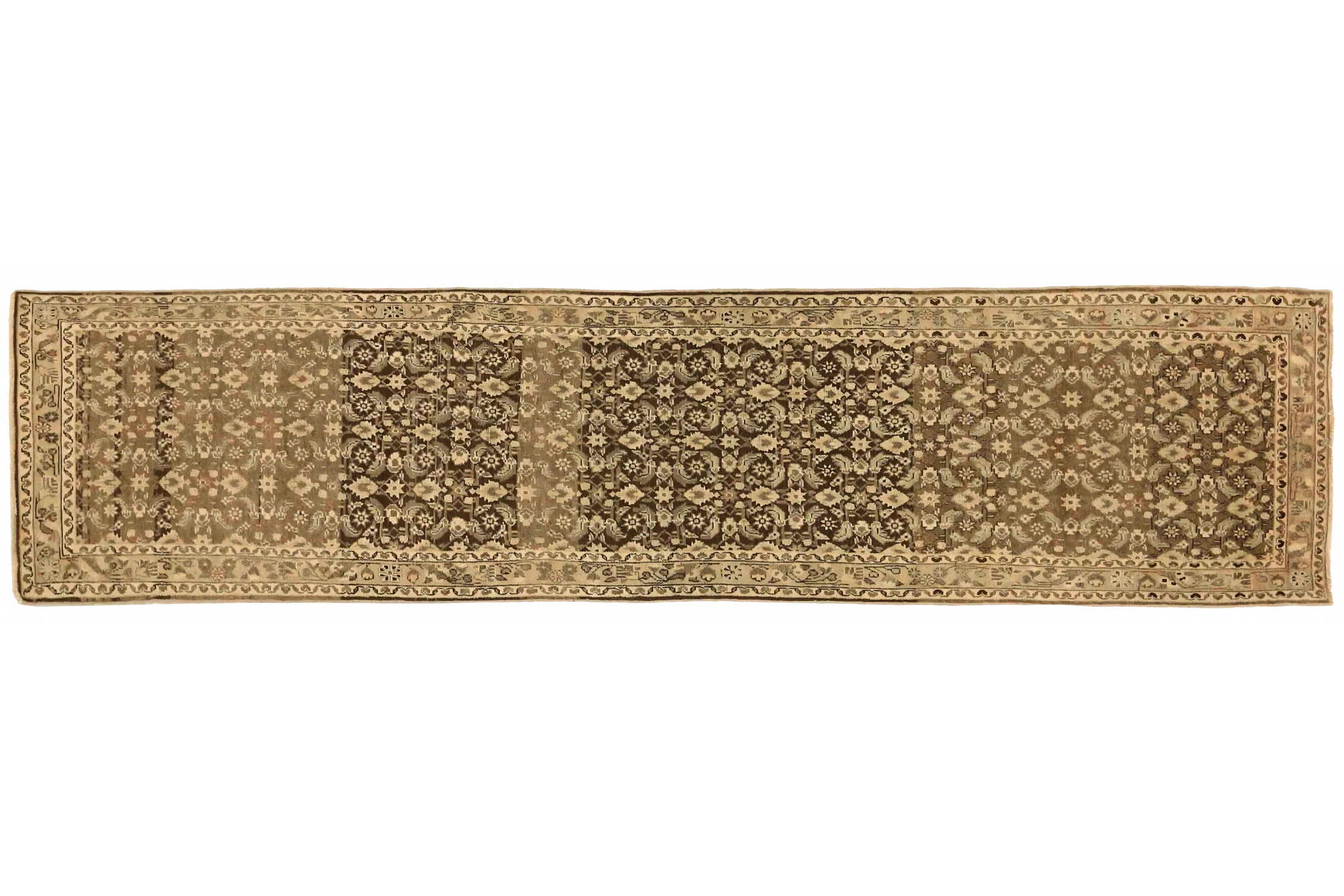 Antique Persian Hamadan Transitional Rug 74036