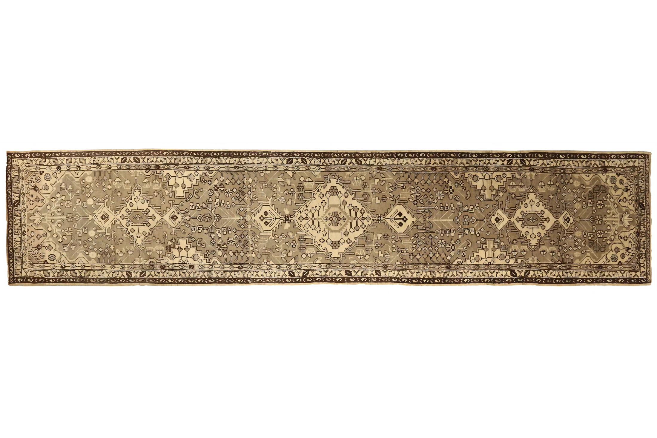 Antique Persian Malayer Transitional Rug 74054