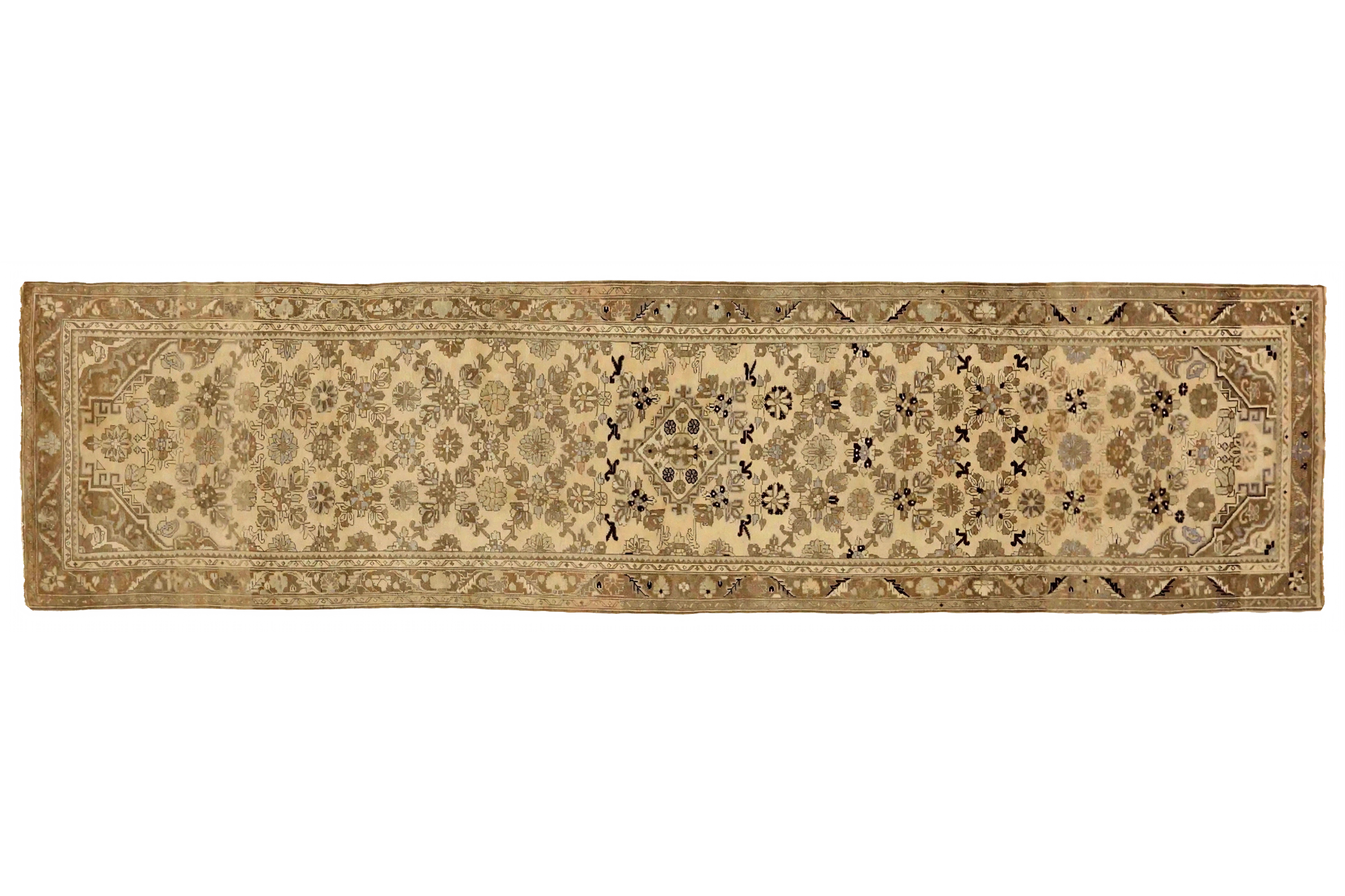 Antique Persian Hamadan Transitional Rug 74056