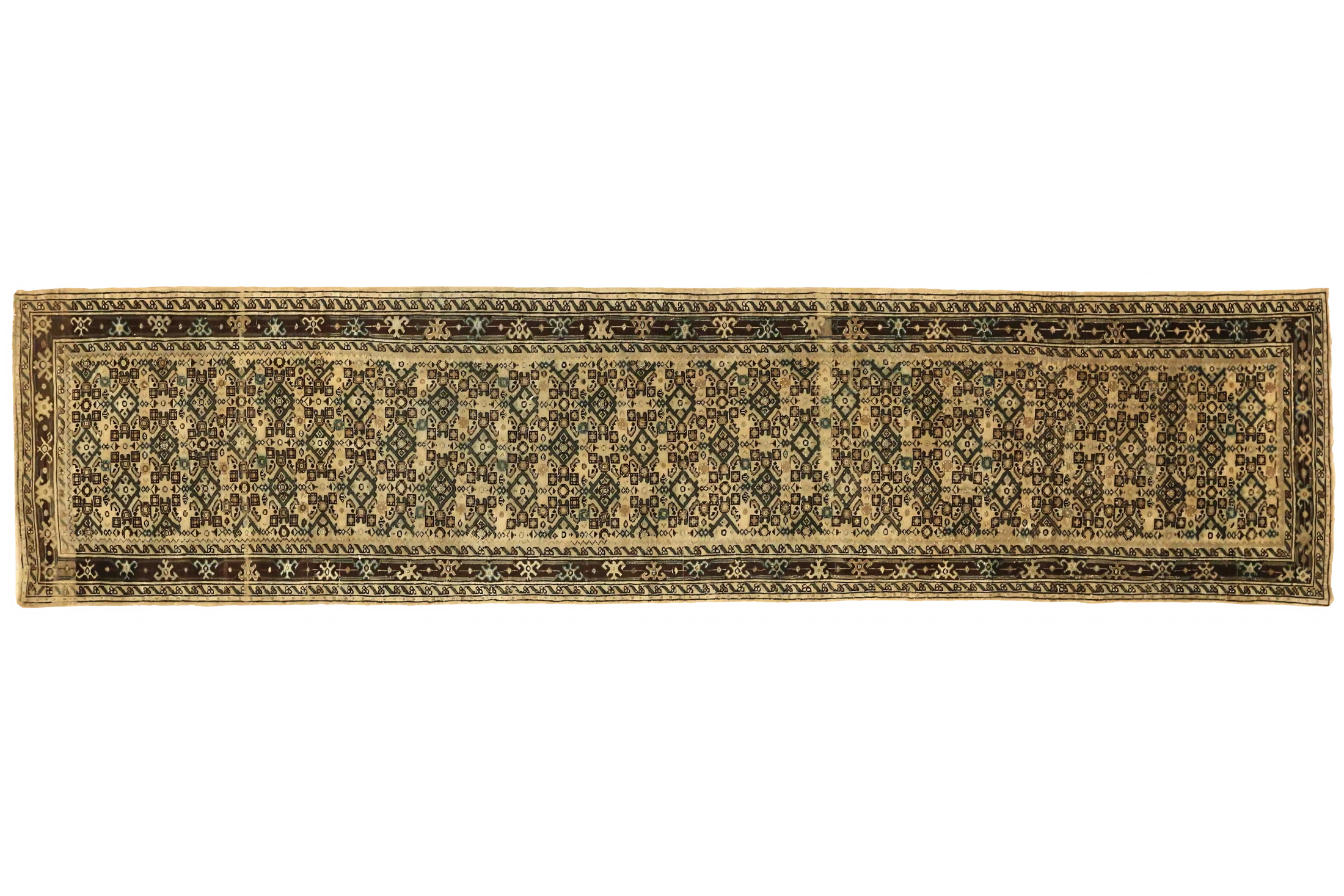 Antique Persian Malayer Traditional Rug 74058