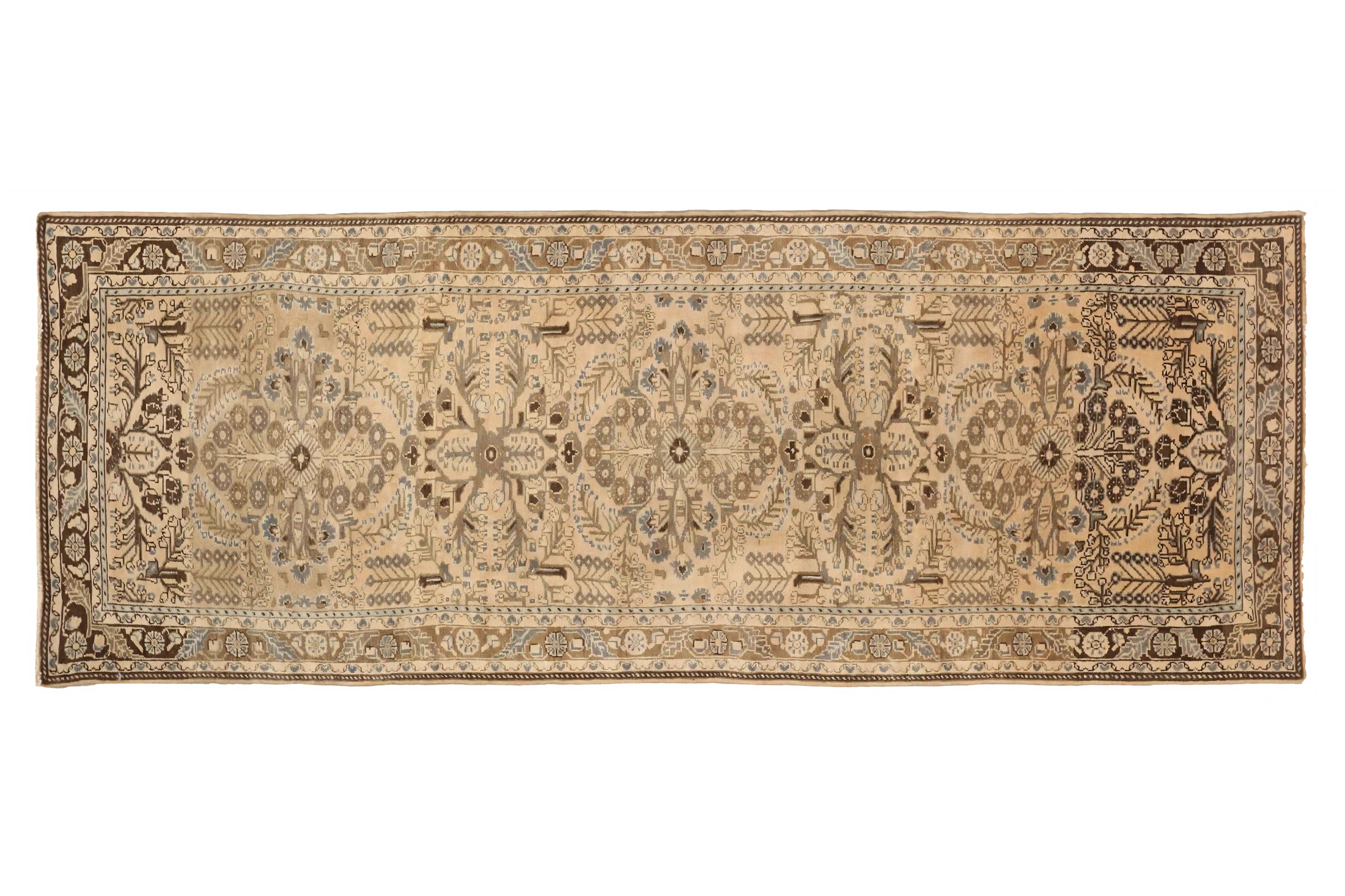 Antique Persian Dargezin Transitional Rug 74063