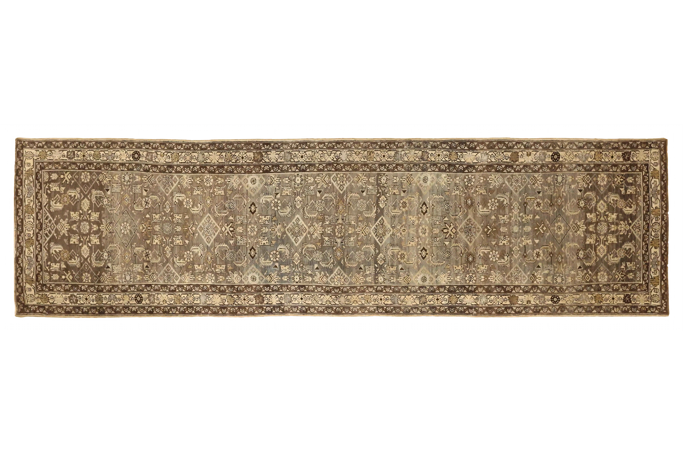 Antique Persian Hamadan Transitional Rug 74077