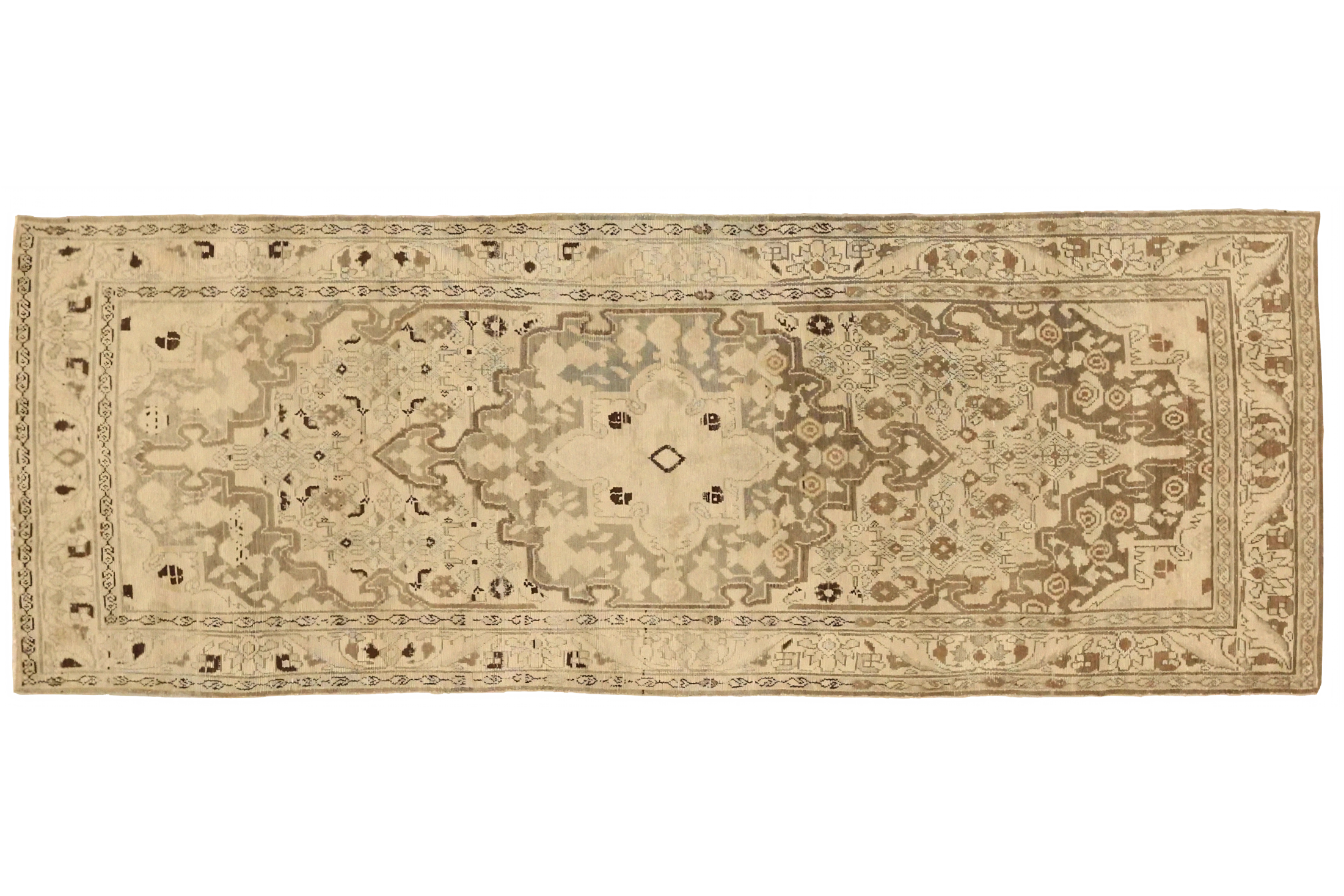 Antique Persian Hamadan Transitional Rug 74082