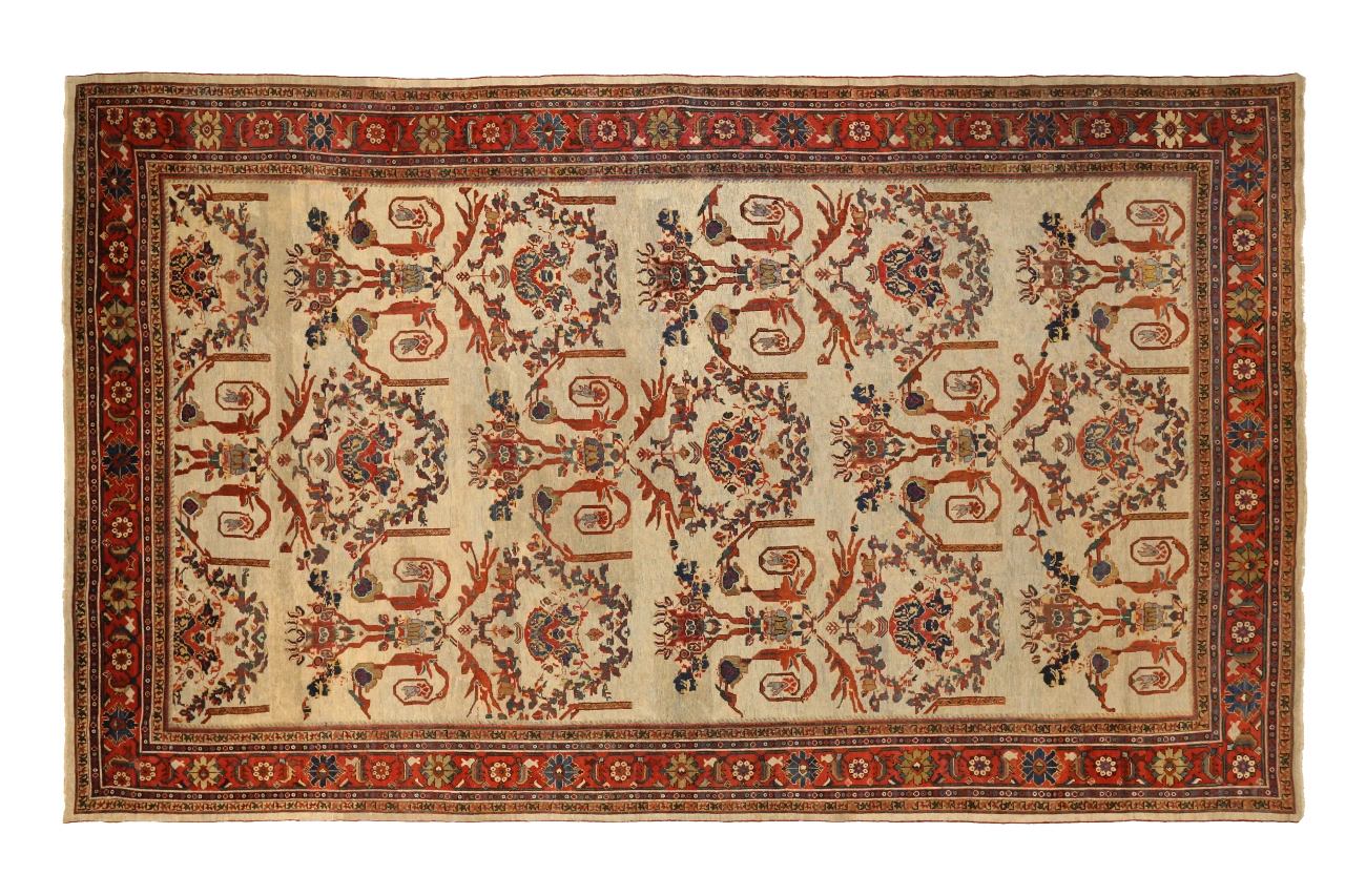 Antique Persian Sultanabad Traditional Rug 74085