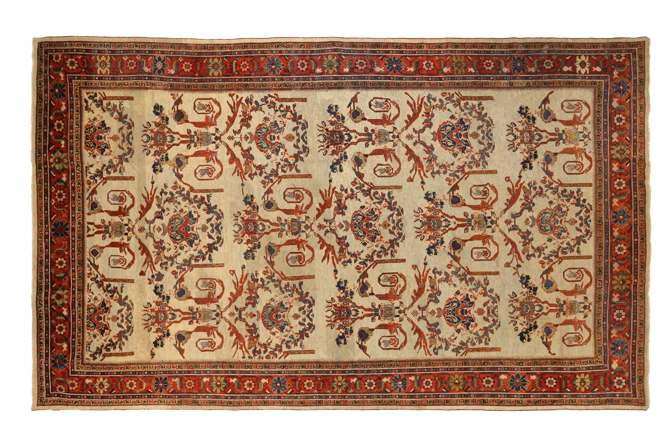 Antique Persian Sultanabad Traditional Rug 74085