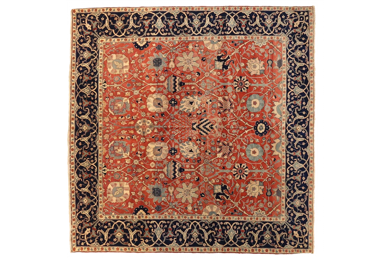 Antique Persian Tabriz Traditional Rug 74092