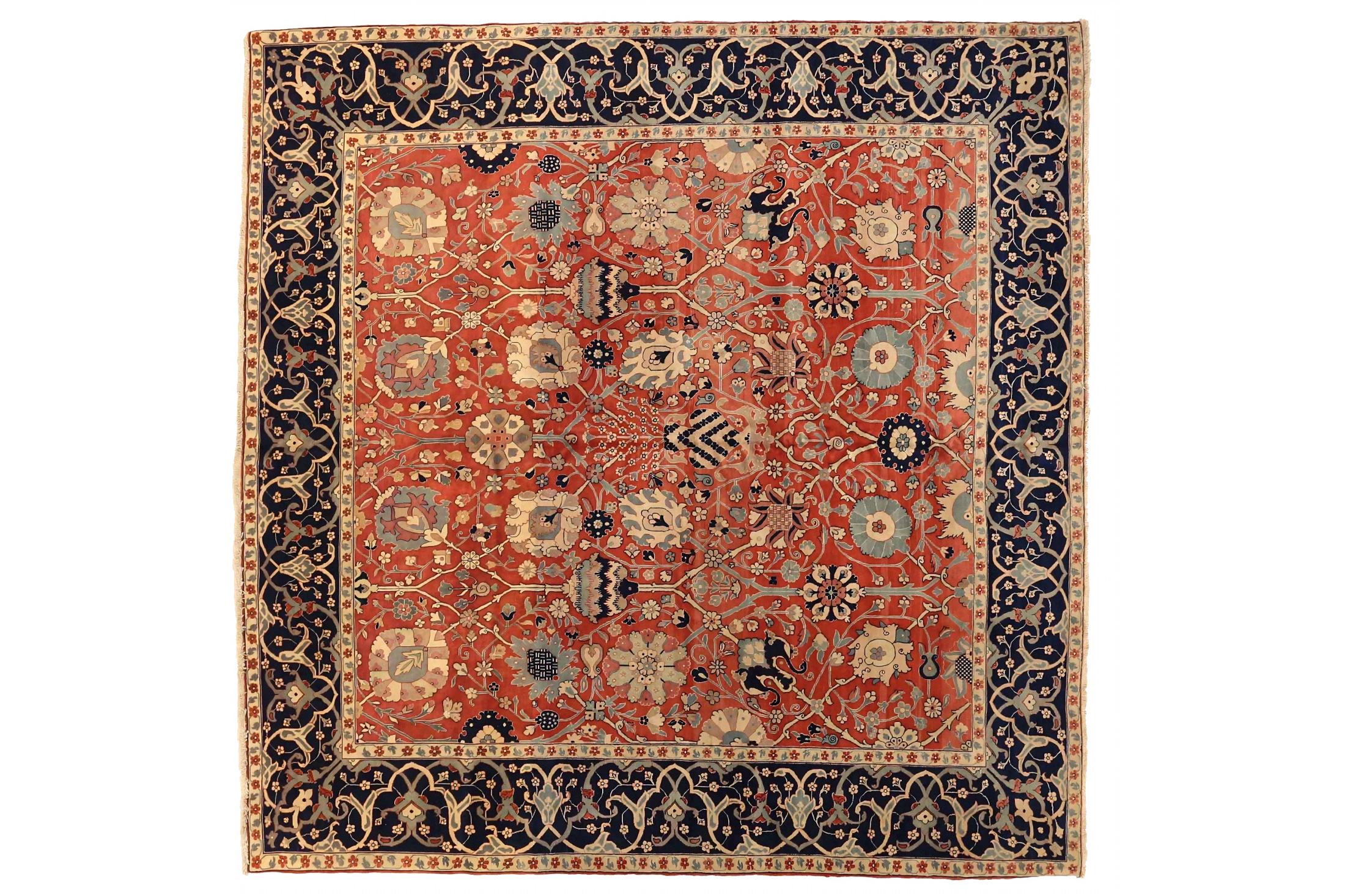 Antique Persian Tabriz Traditional Rug 74092
