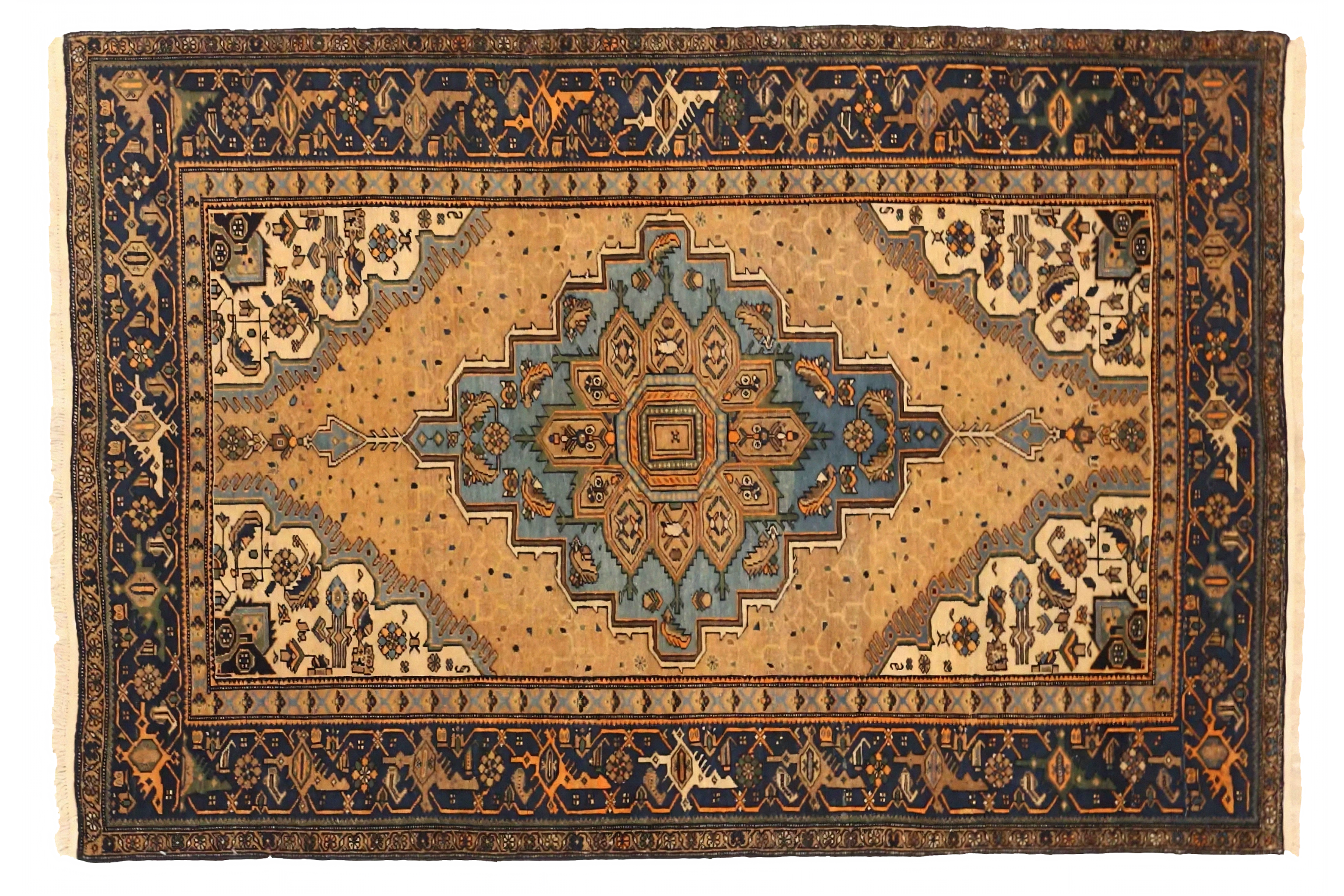 Antique Persian Farahan Traditional Rug 75003