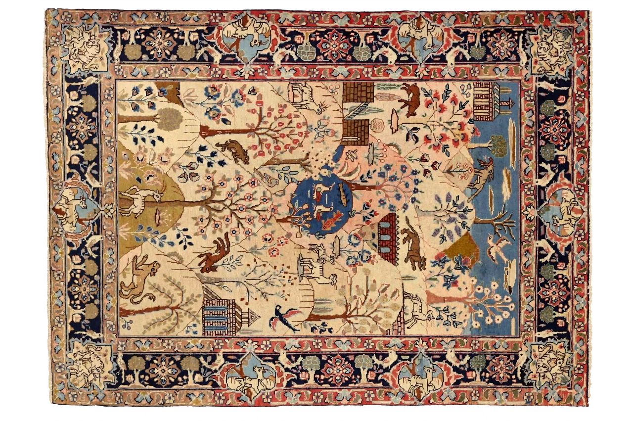 Antique Persian Traditional Rug 75004