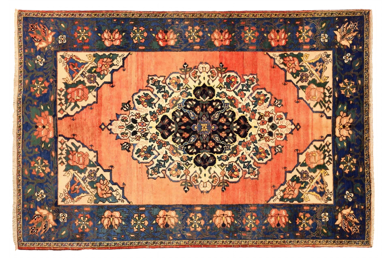 Antique Persian Bakhtiar Traditional Rug 75006