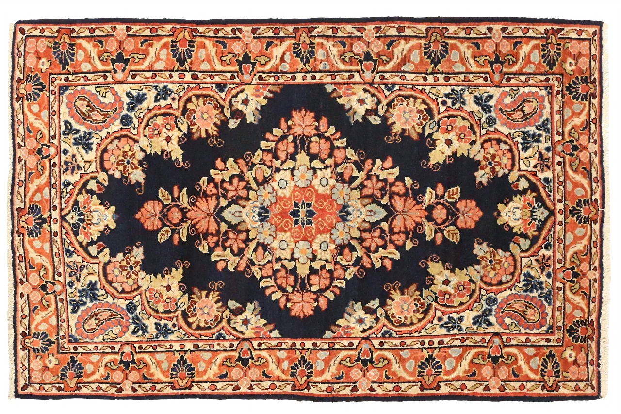 Antique Persian Mahal Traditional Rug 75009