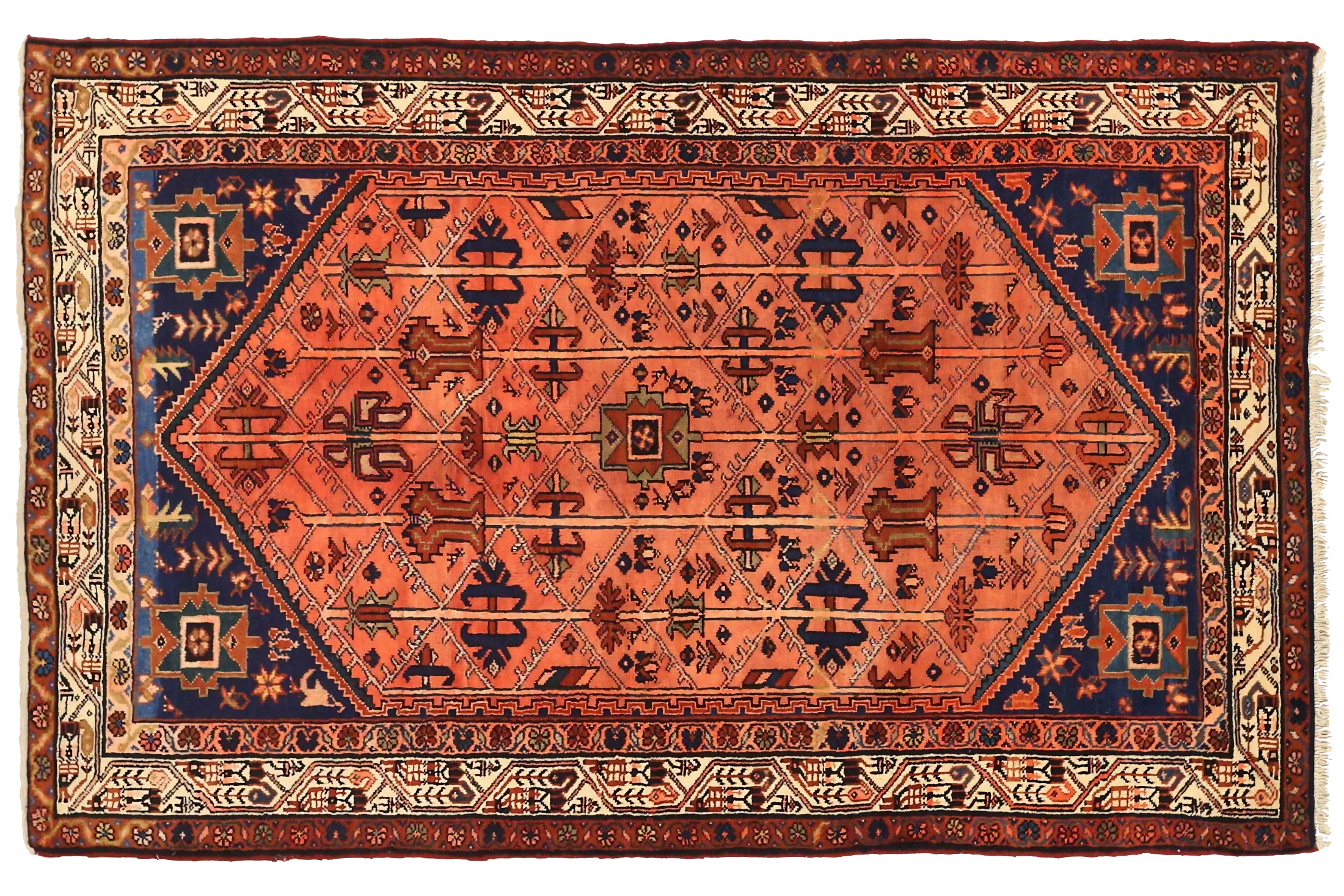 Antique Persian Malayer Traditional Rug 75010