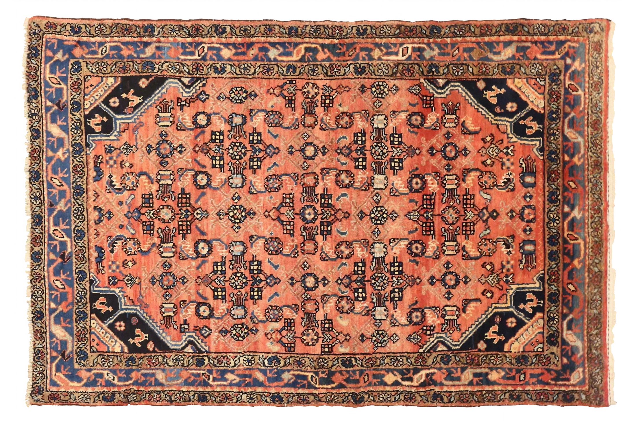 Antique Persian Hamadan Traditional Rug 75014