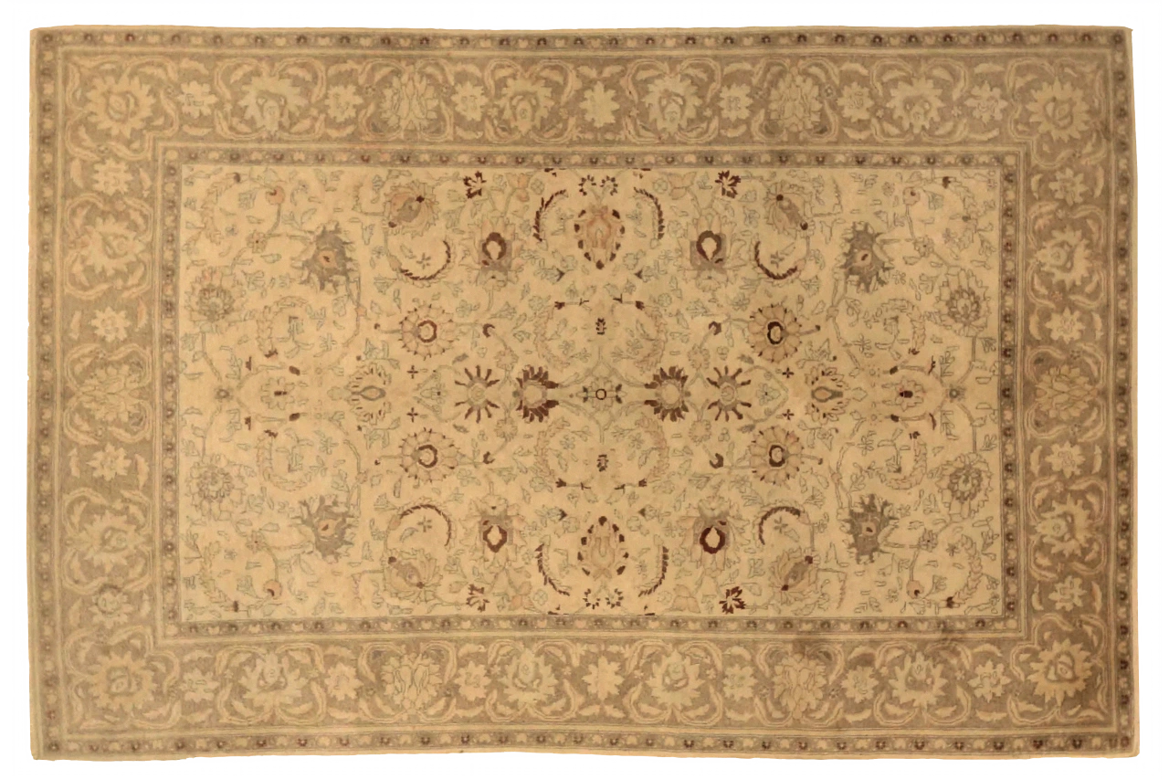 Antique Persian Kashan Transitional Rug 75015