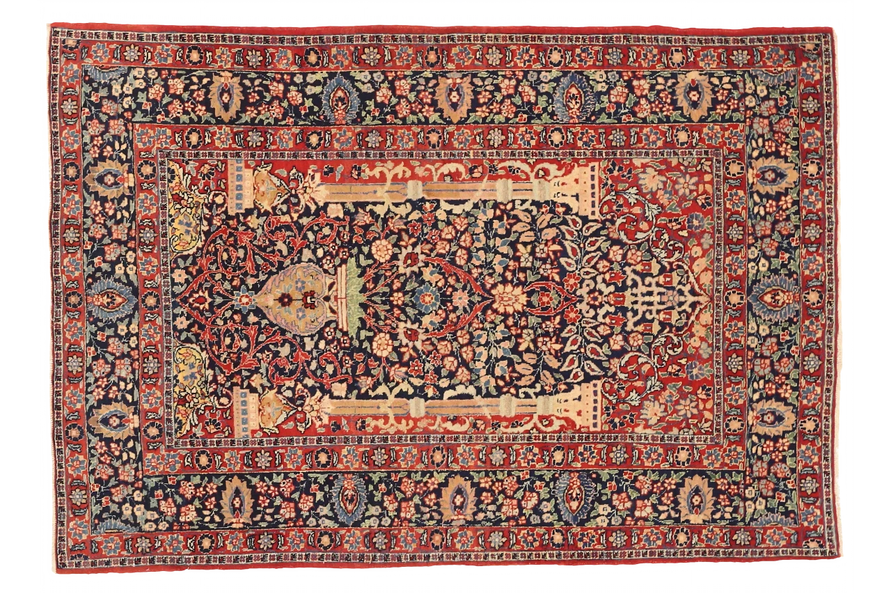 Antique Persian Tabriz Traditional Rug 75025