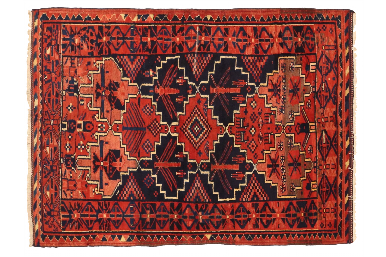 Antique Persian Kurdish Traditional Rug 75026