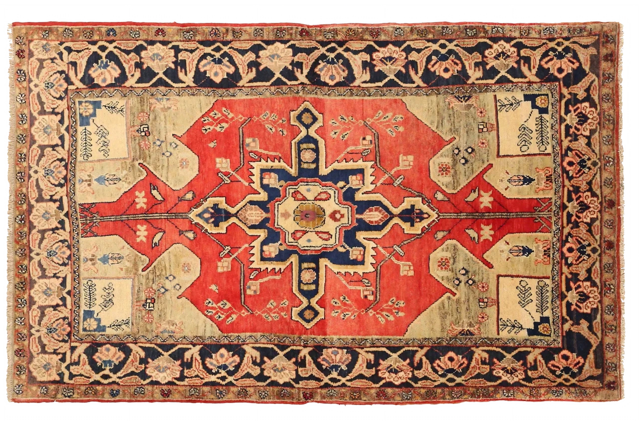 Antique Persian Kurdish Traditional Rug 75027