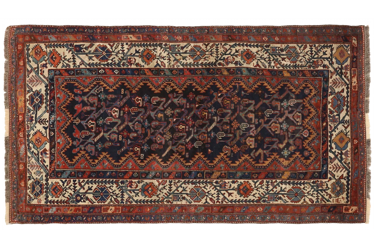 Antique Persian Bakhtiar Traditional Rug 75030