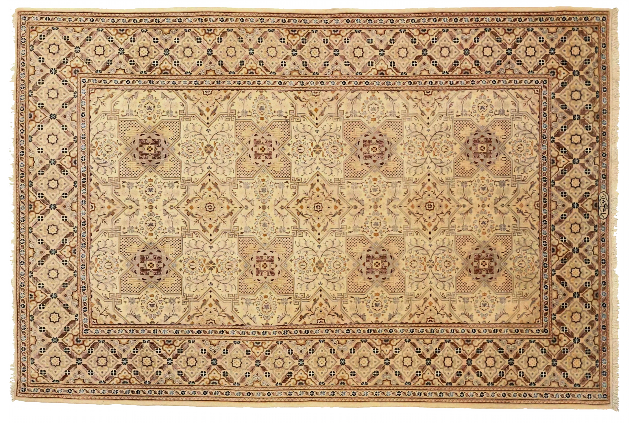 Antique Persian Kashan Traditional Rug 75032