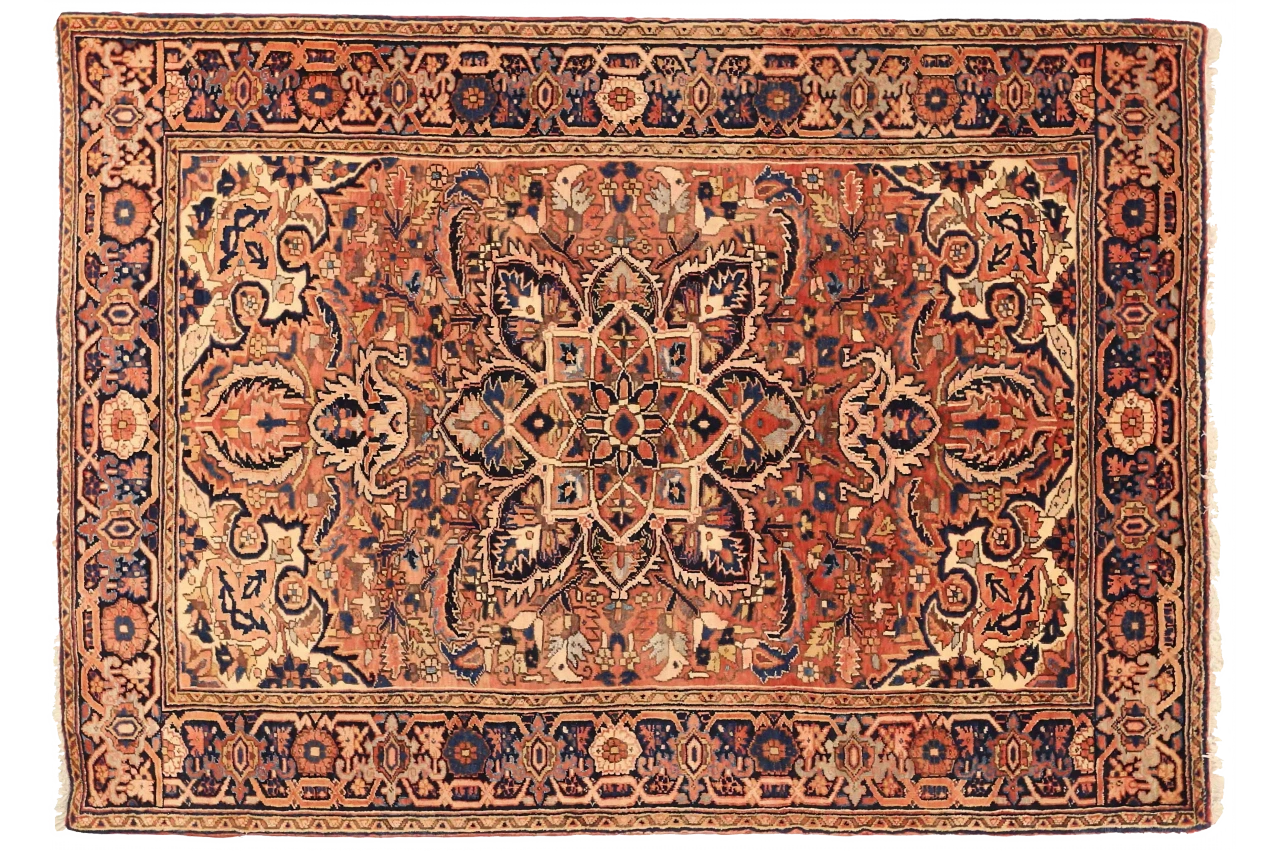 Antique Persian Heriz Traditional Rug 75036