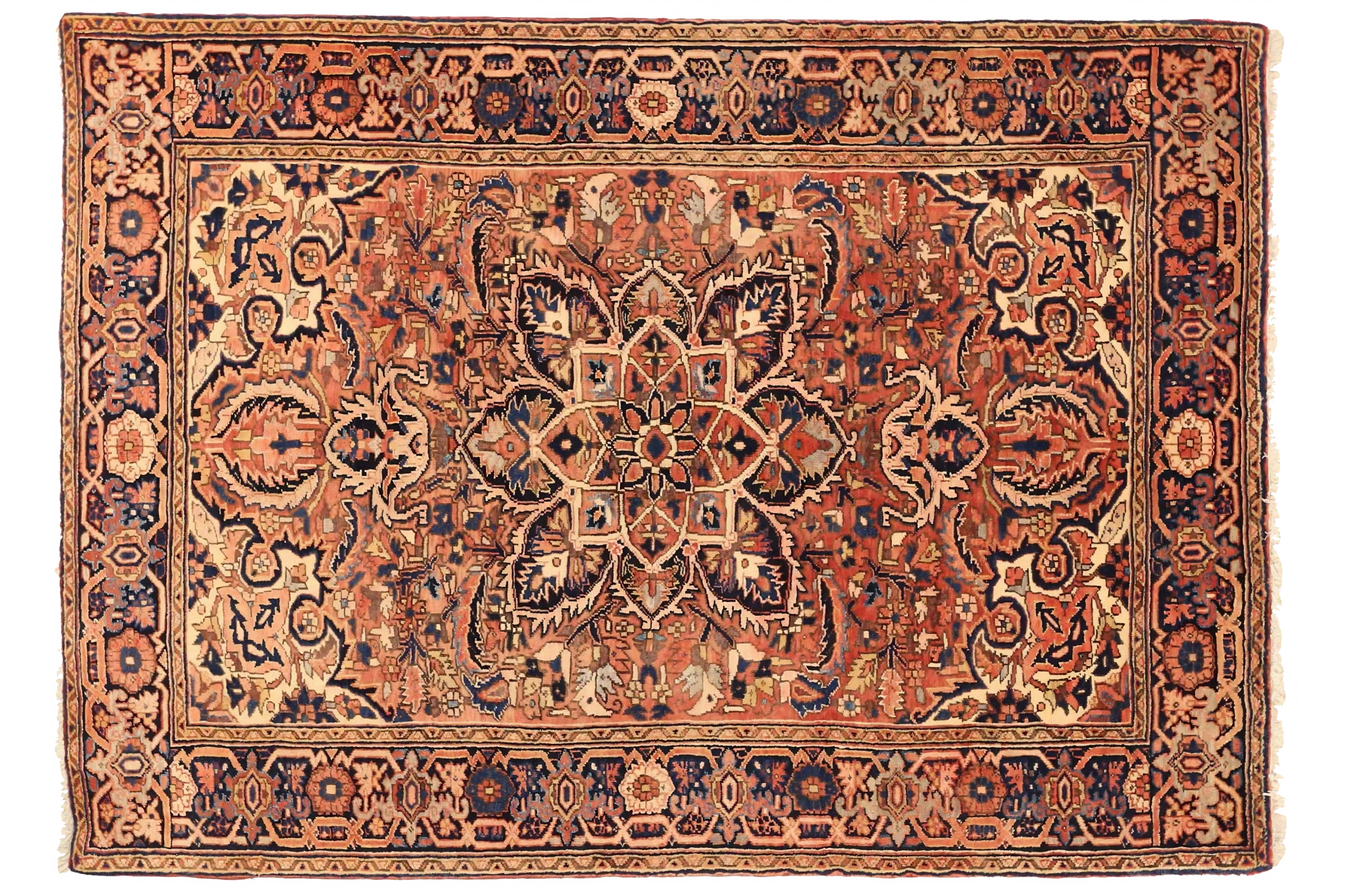 Antique Persian Heriz Traditional Rug 75036