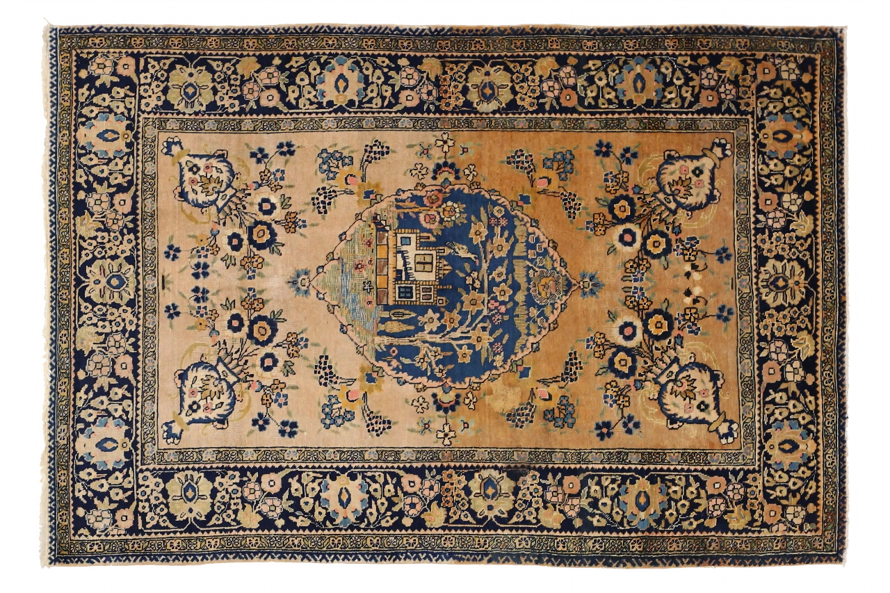 Antique Persian Traditional Rug 75037