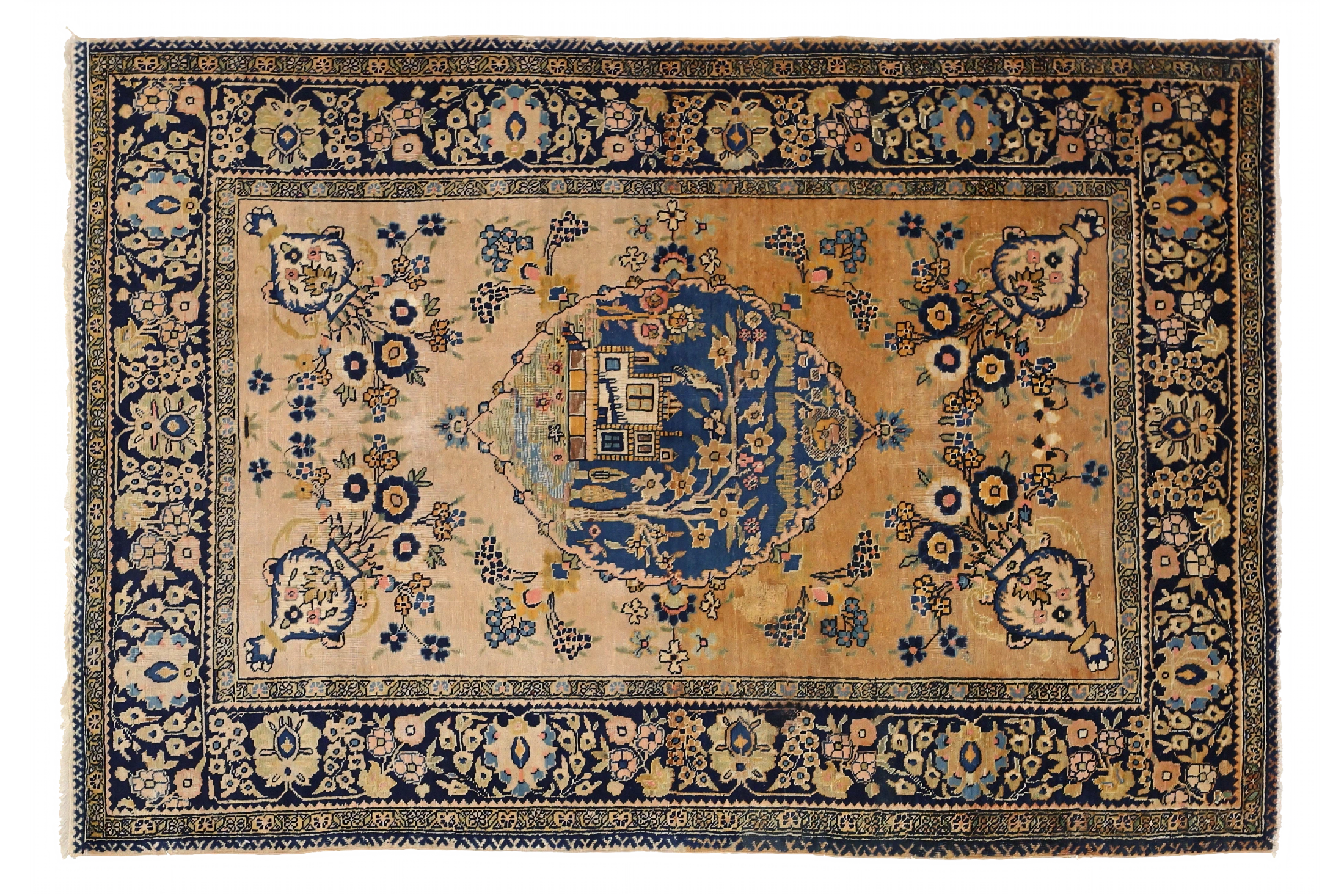 Antique Persian Traditional Rug 75037