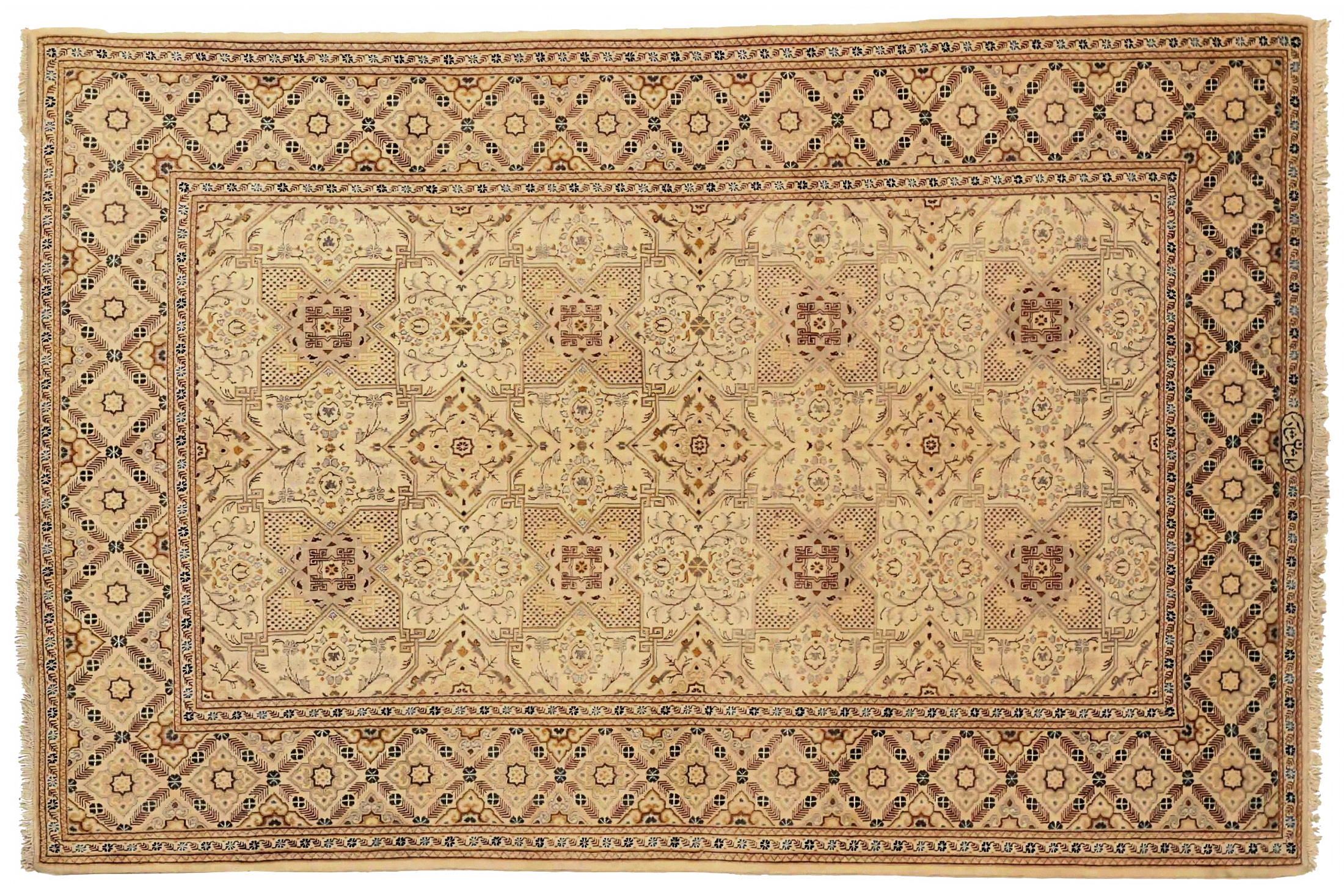Antique Persian Kashan Traditional Rug 75038