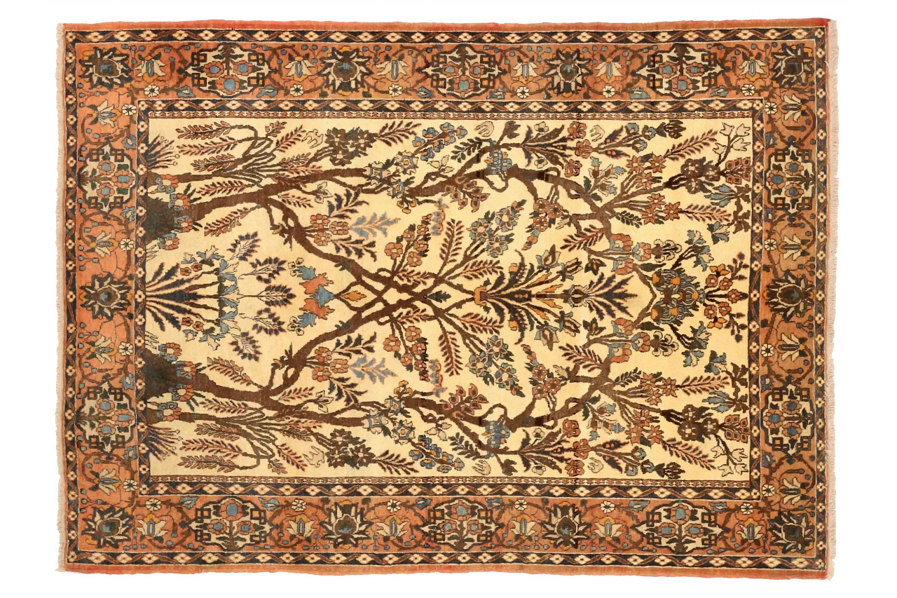 Antique Persian Isfahan Traditional Rug 75042