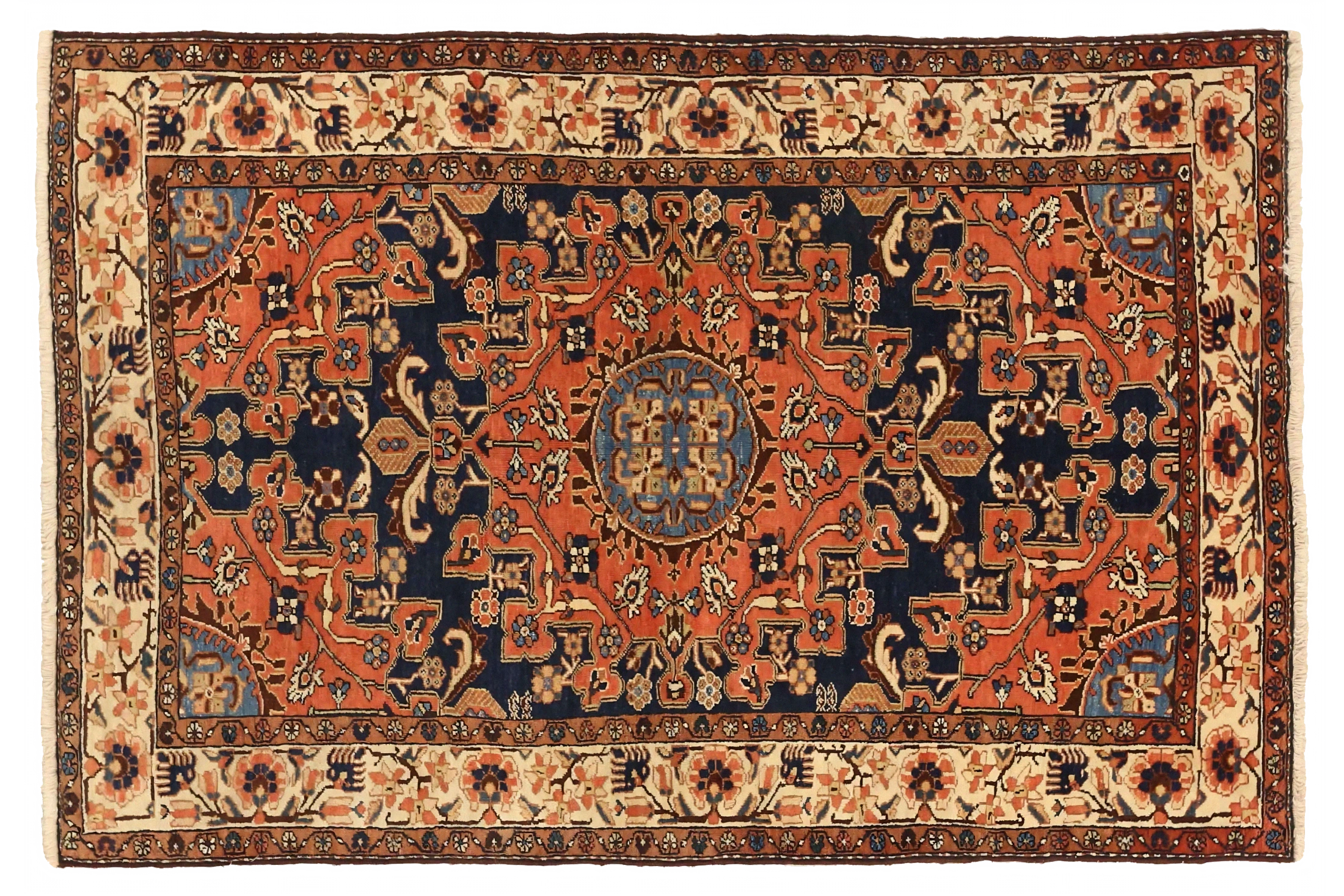Antique Persian Hamadan Traditional Rug 75044